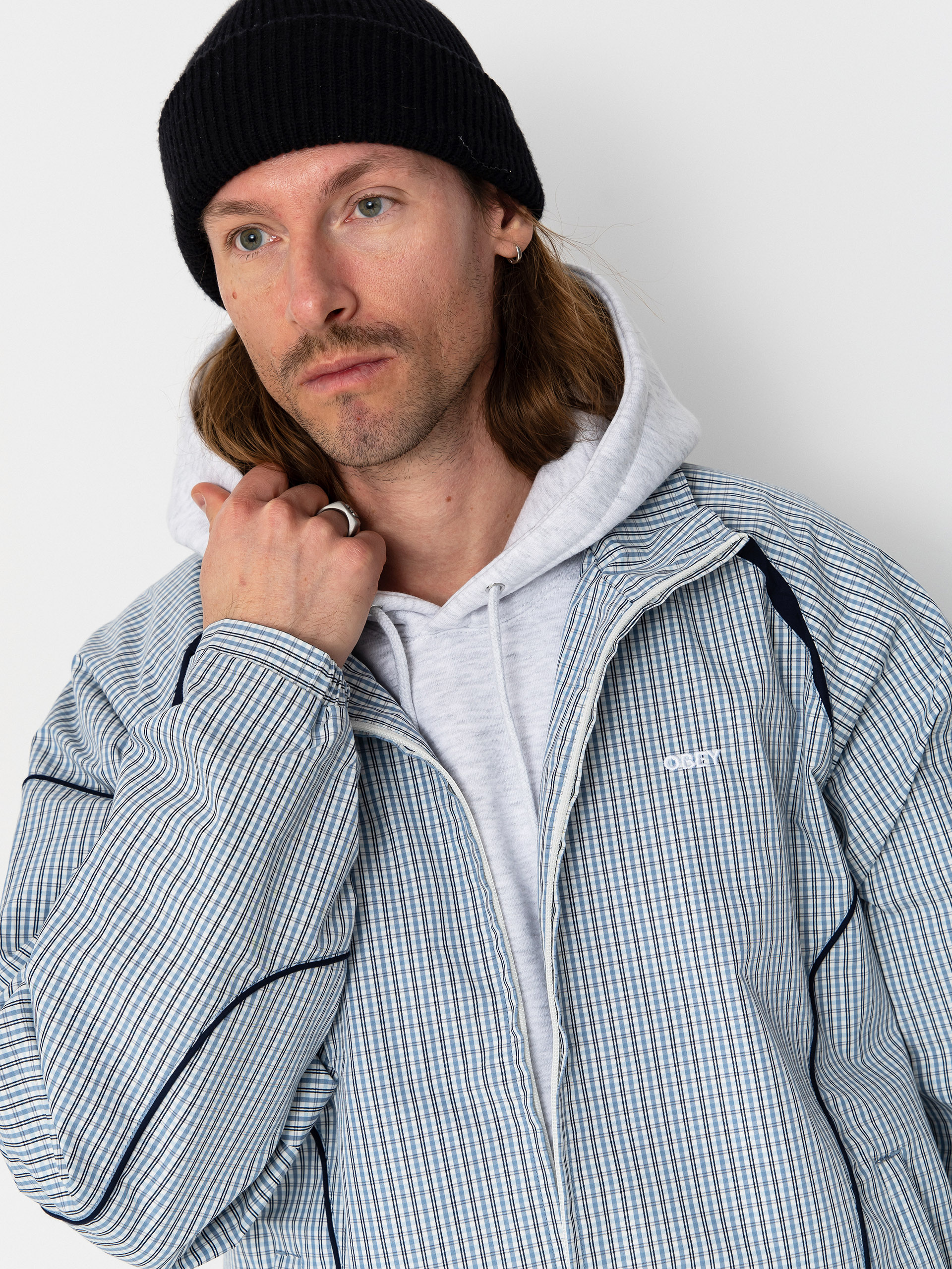 Яке OBEY Practice Windbreaker (plaid multi)