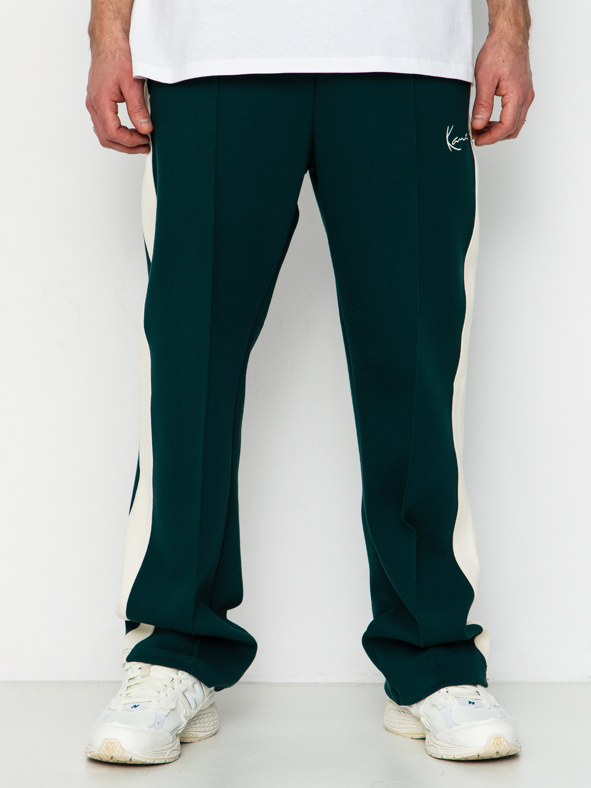 Панталони Karl Kani Signature Sidestripe Pique (green)