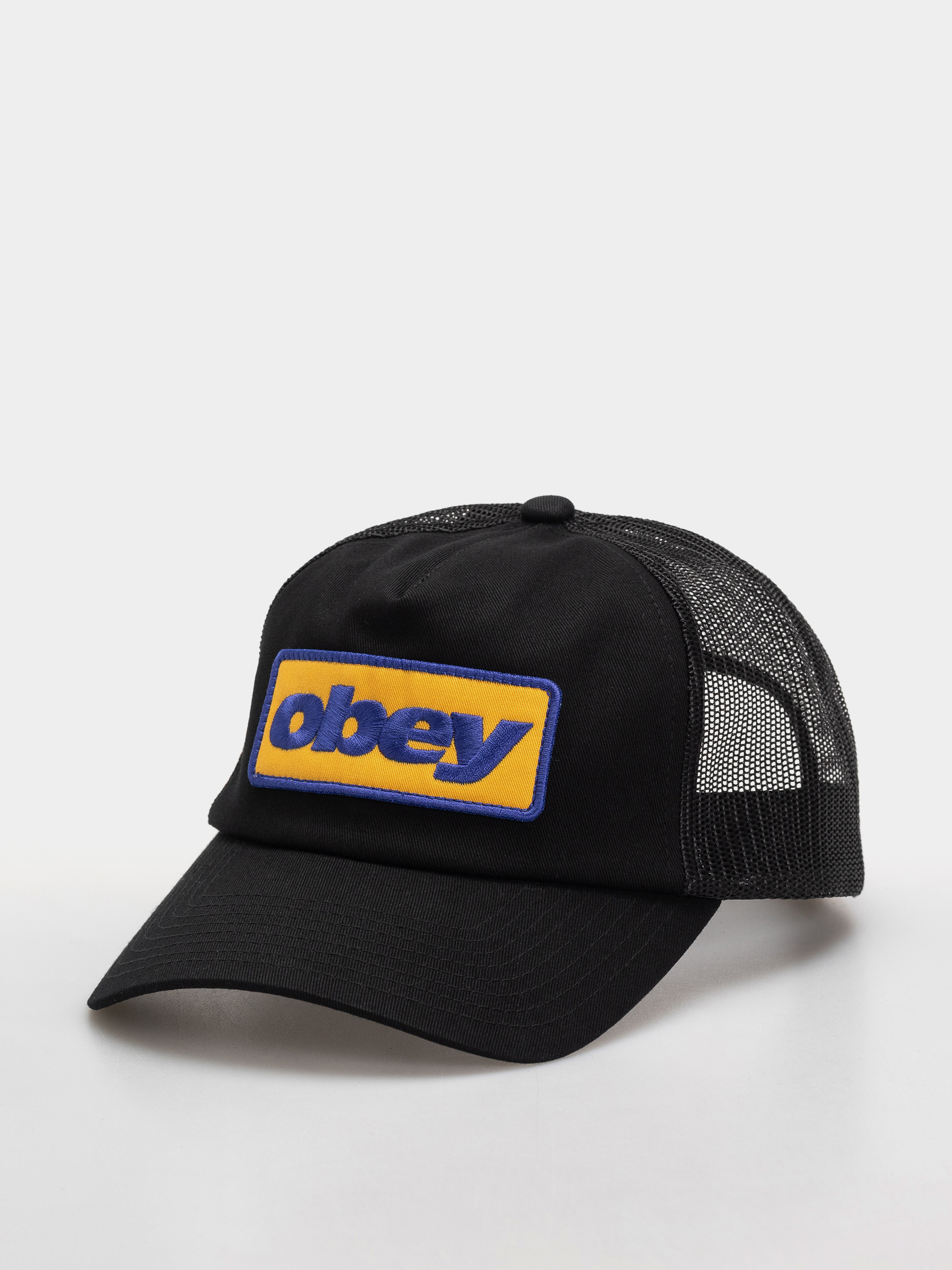u0428u0430u043fu043au0430 u0441 u043au043eu0437u0438u0440u043au0430 OBEY Ranch Trucker (black)
