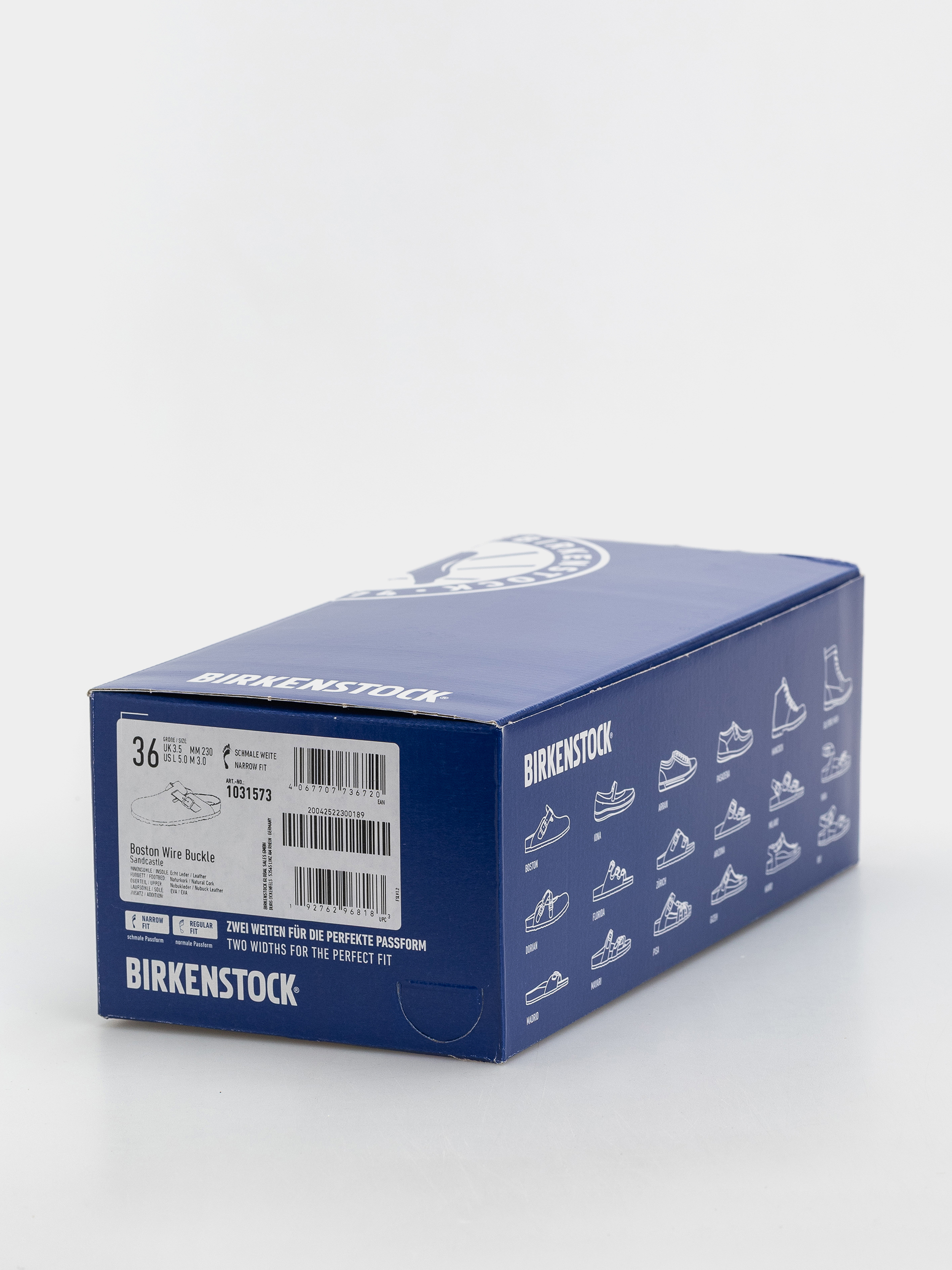 Чехли Birkenstock Boston Wire Buckle Nubuck Leather Narrow (sandcastle)