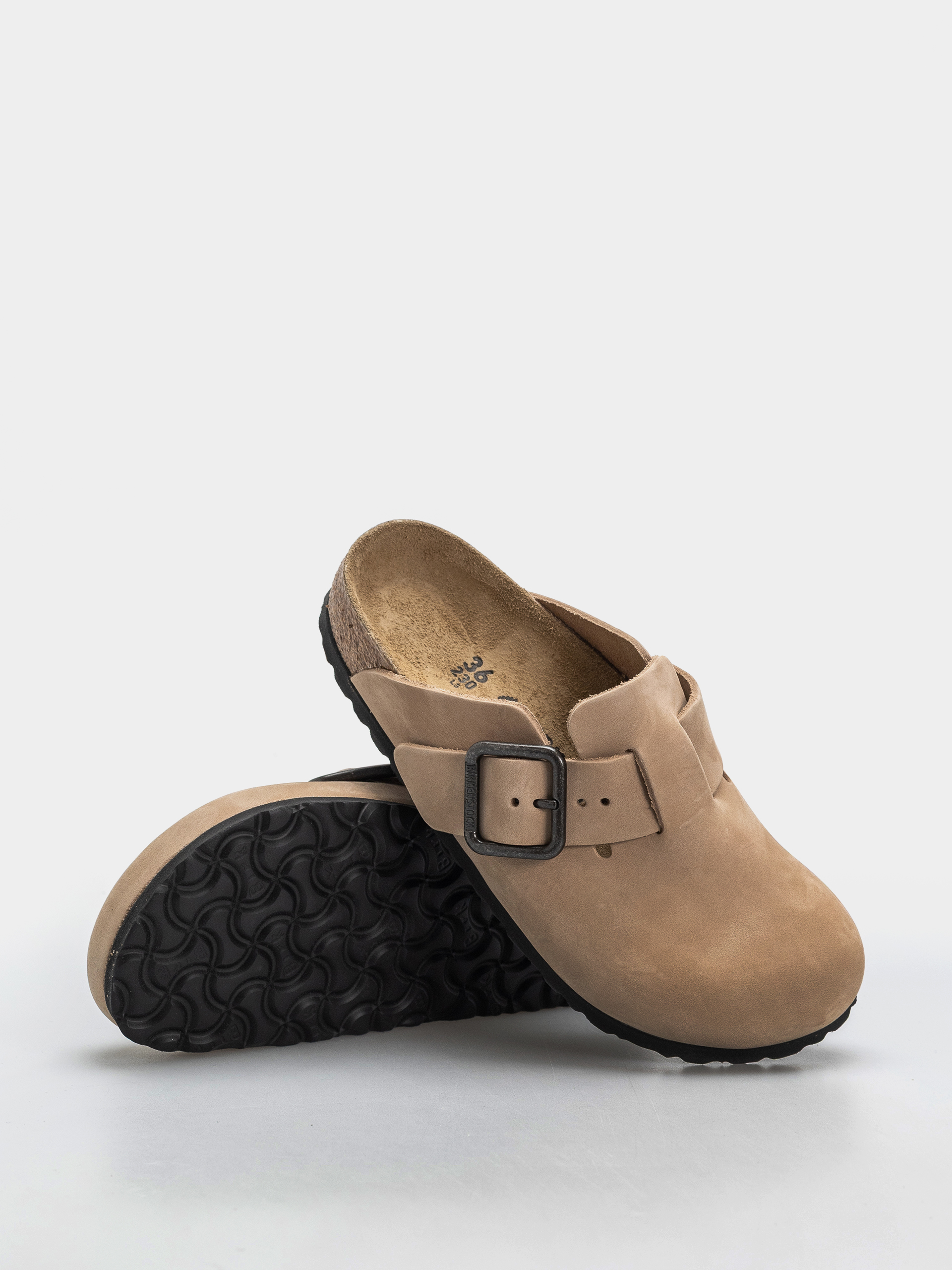 Чехли Birkenstock Boston Wire Buckle Nubuck Leather Narrow (sandcastle)