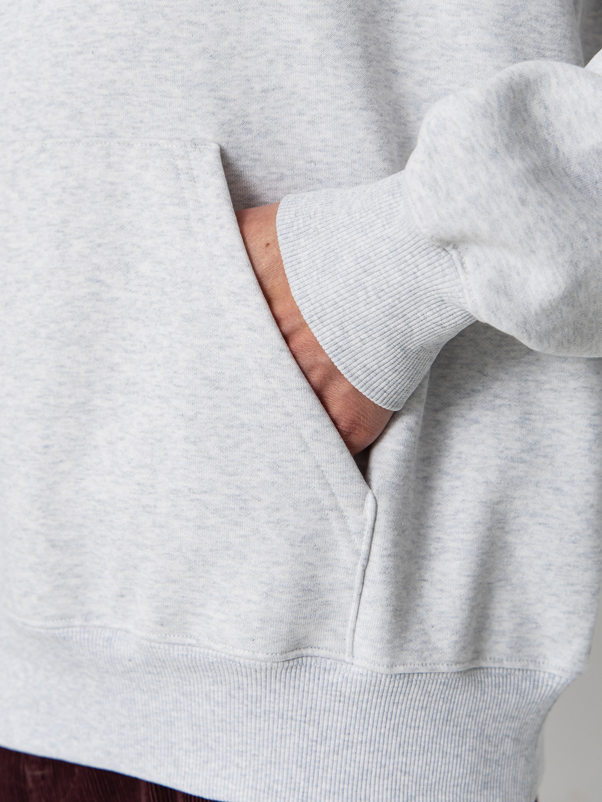 Суитшърт с качулка Carhartt WIP Carhartt HD (ash heather/cozy purple)