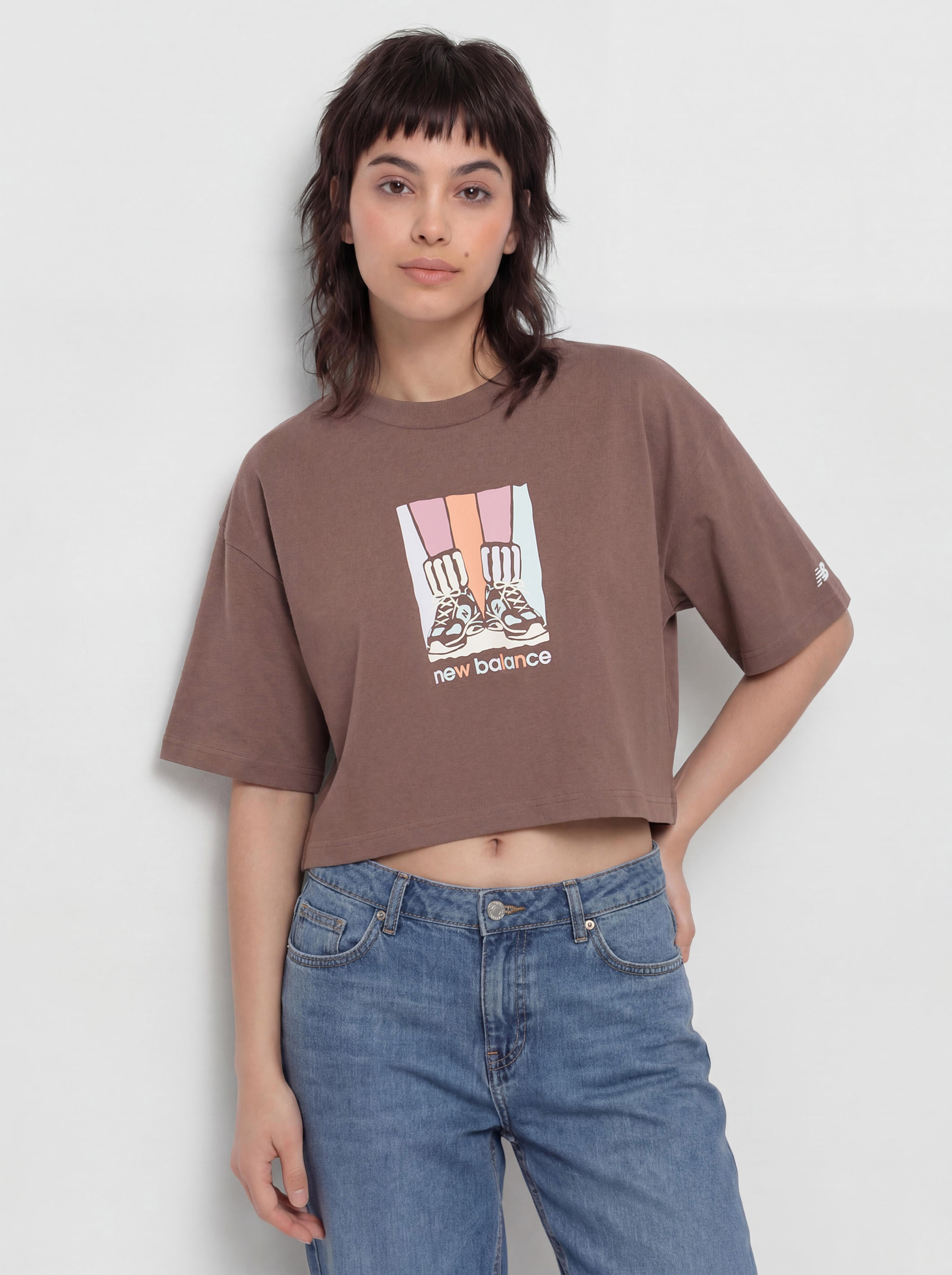 Тениска New Balance Athletics Gradient Shoes Wmn (brown)