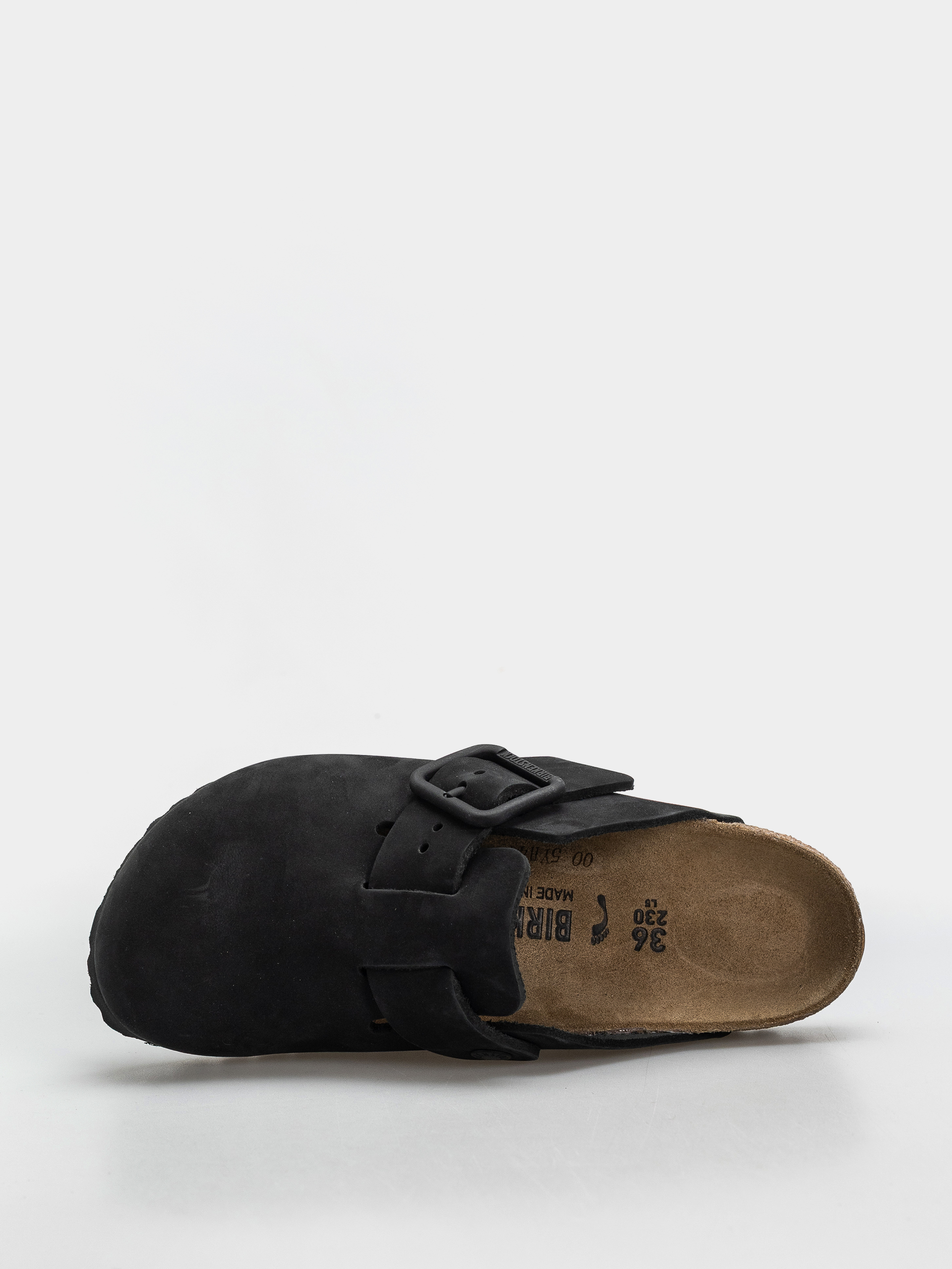 Чехли Birkenstock Boston Wire Buckle Nubuck Leather Narrow (black)
