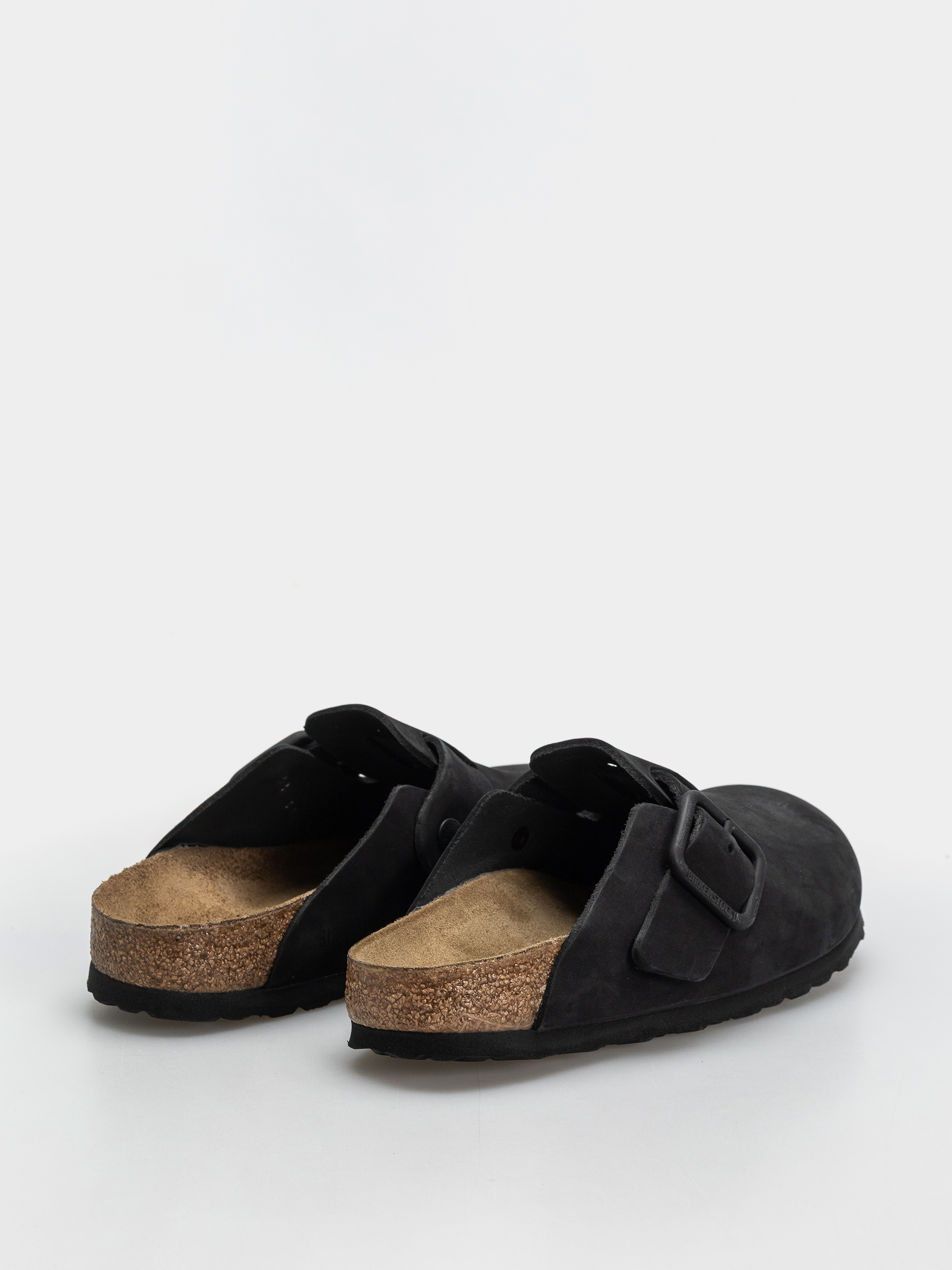 Чехли Birkenstock Boston Wire Buckle Nubuck Leather Narrow (black)