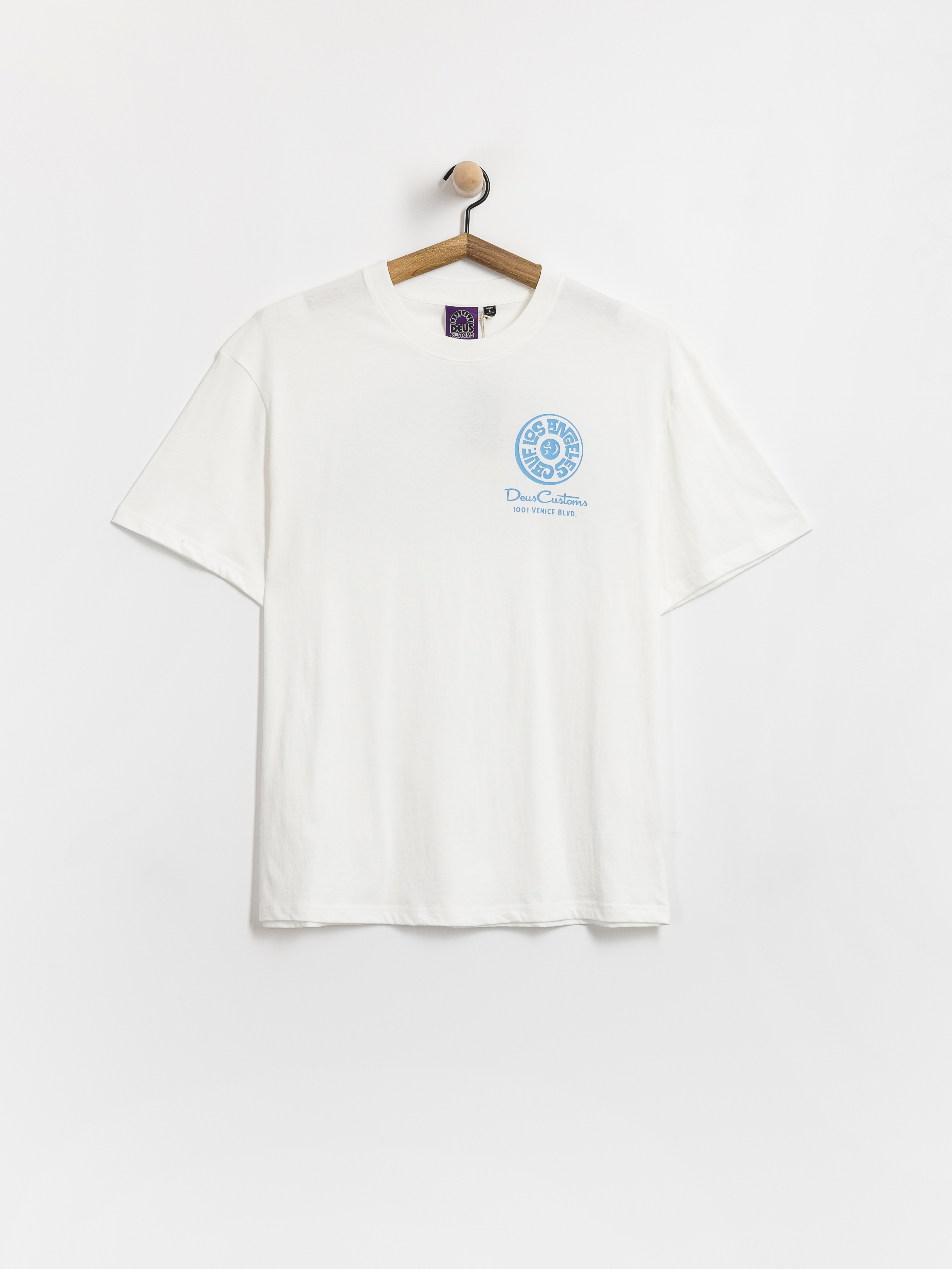 Тениска Deus Ex Machina Los Angeles Address (vintage white)