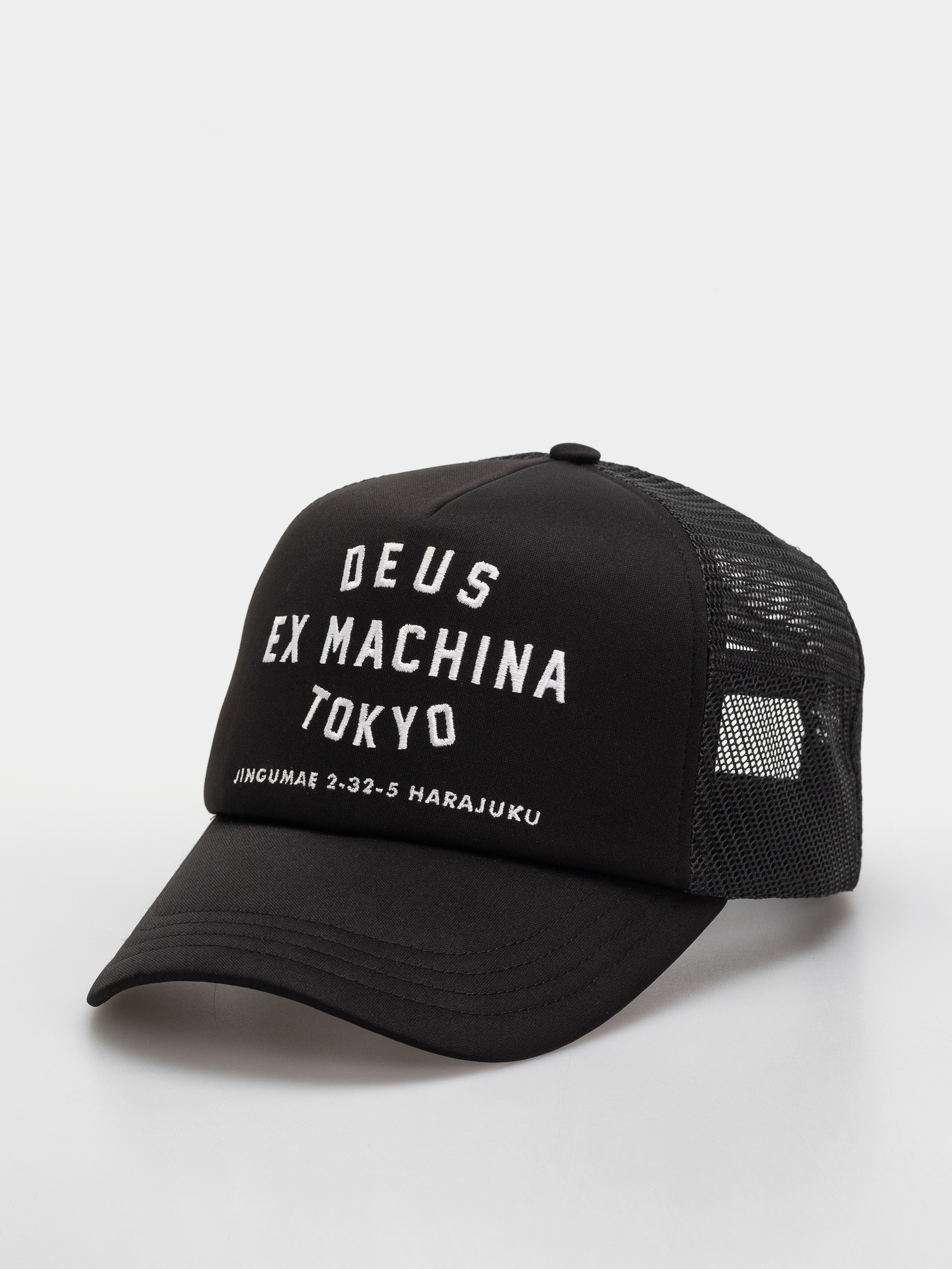 Шапка с козирка Deus Ex Machina Harajuku Address (black)