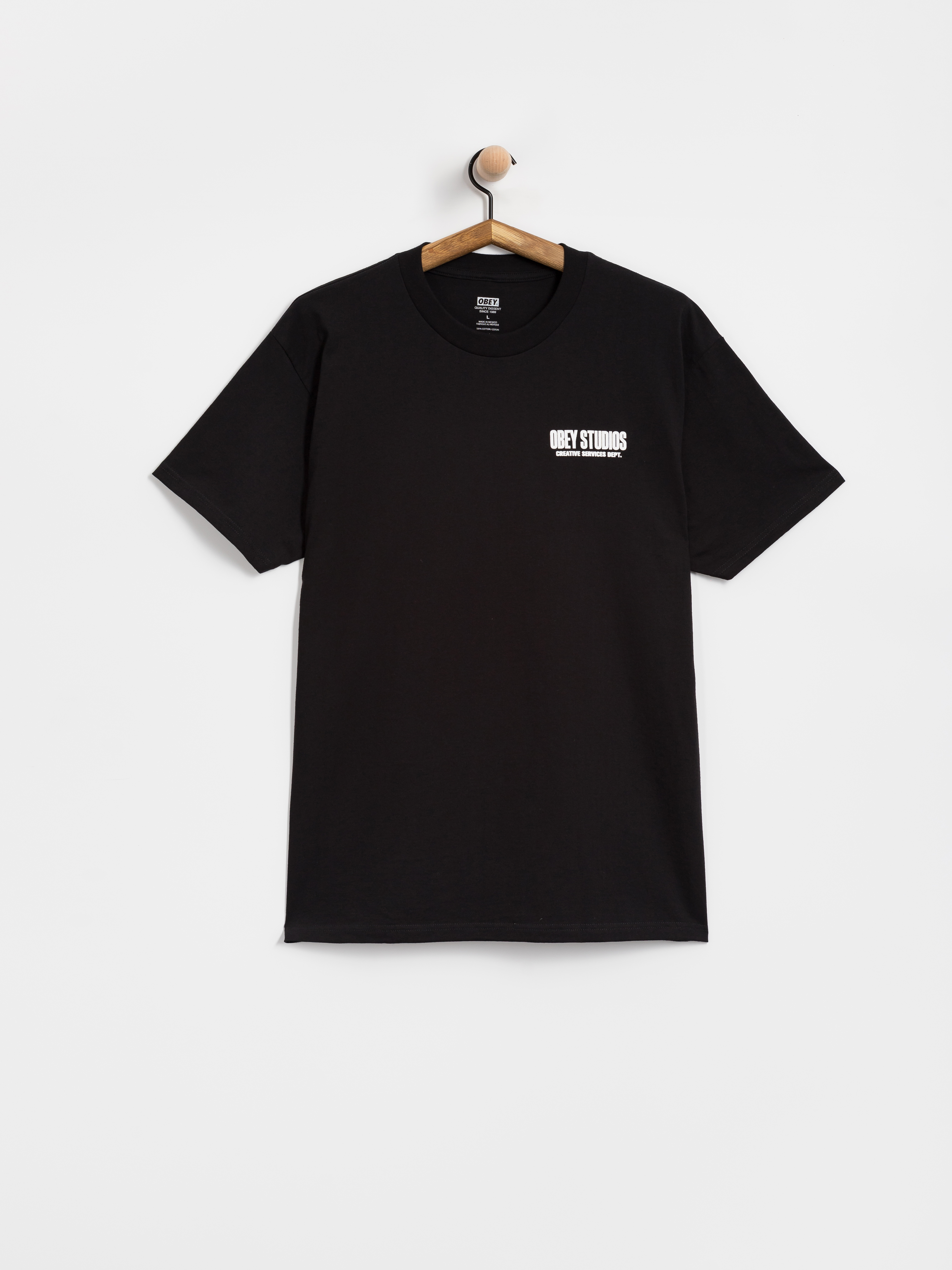 Тениска OBEY Creative Services Dept. (black)