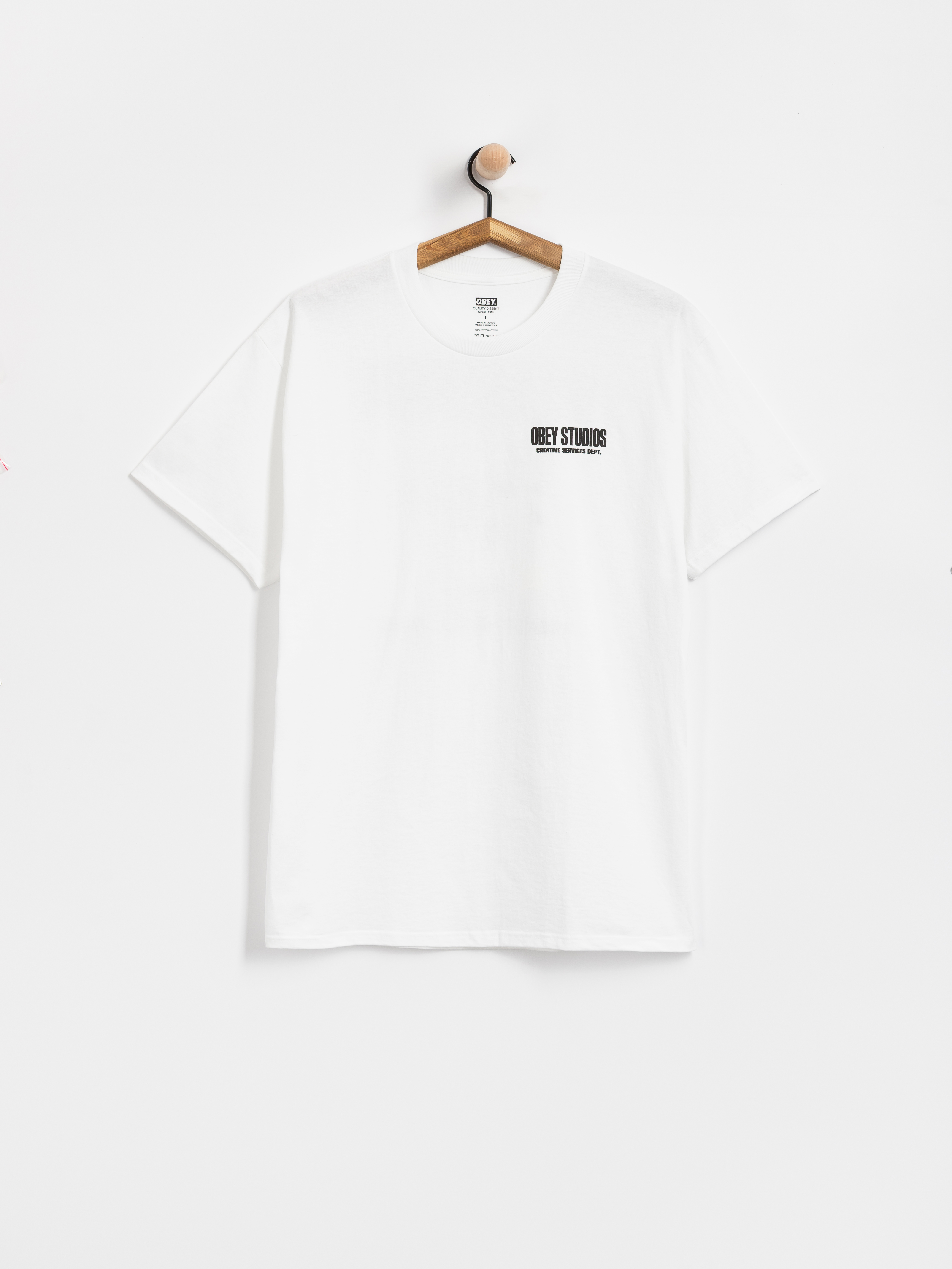 Тениска OBEY Creative Services Dept. (white)