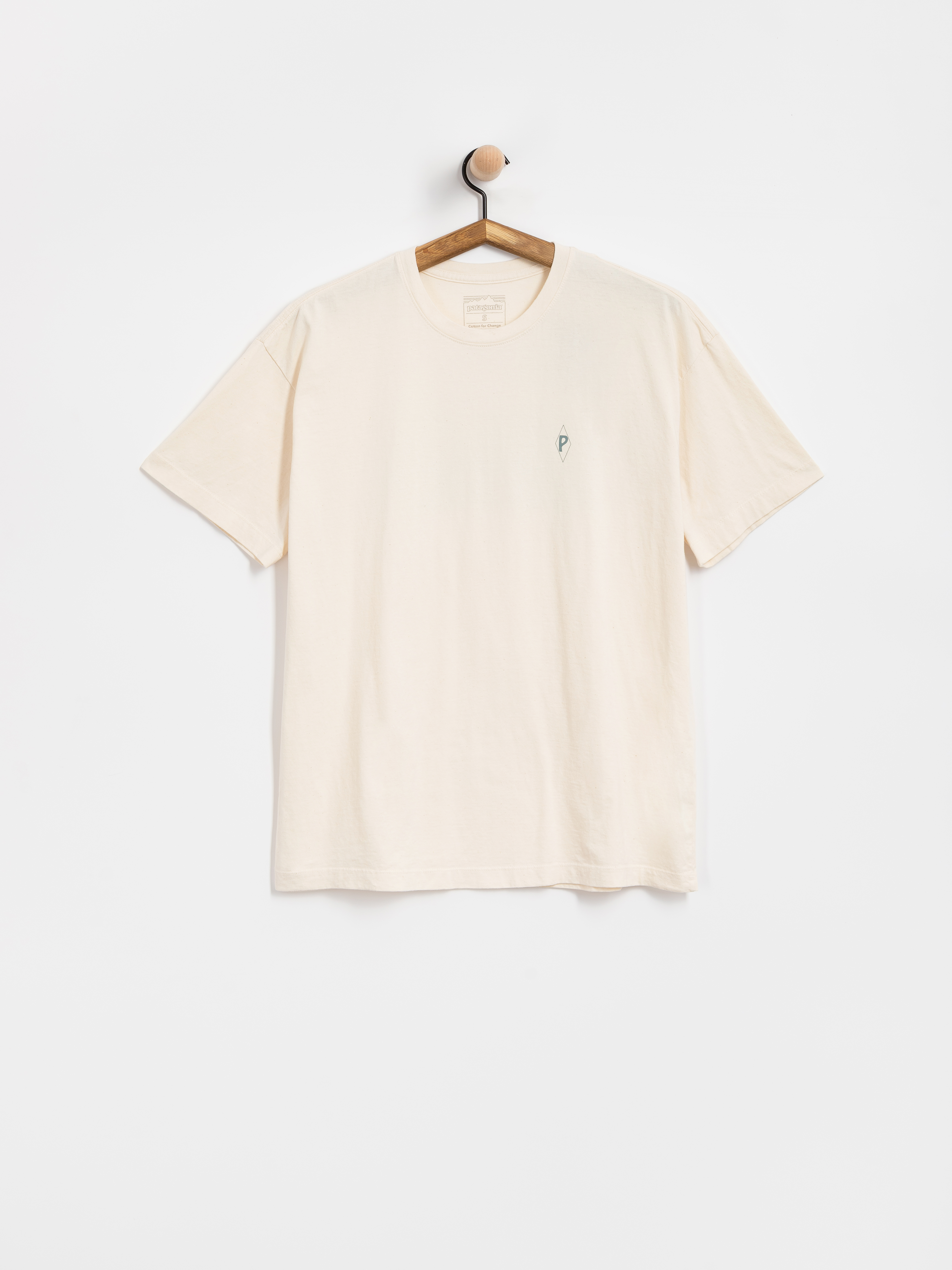 Тениска Patagonia Water People Spotter Oversized Wmn (undyed natural)