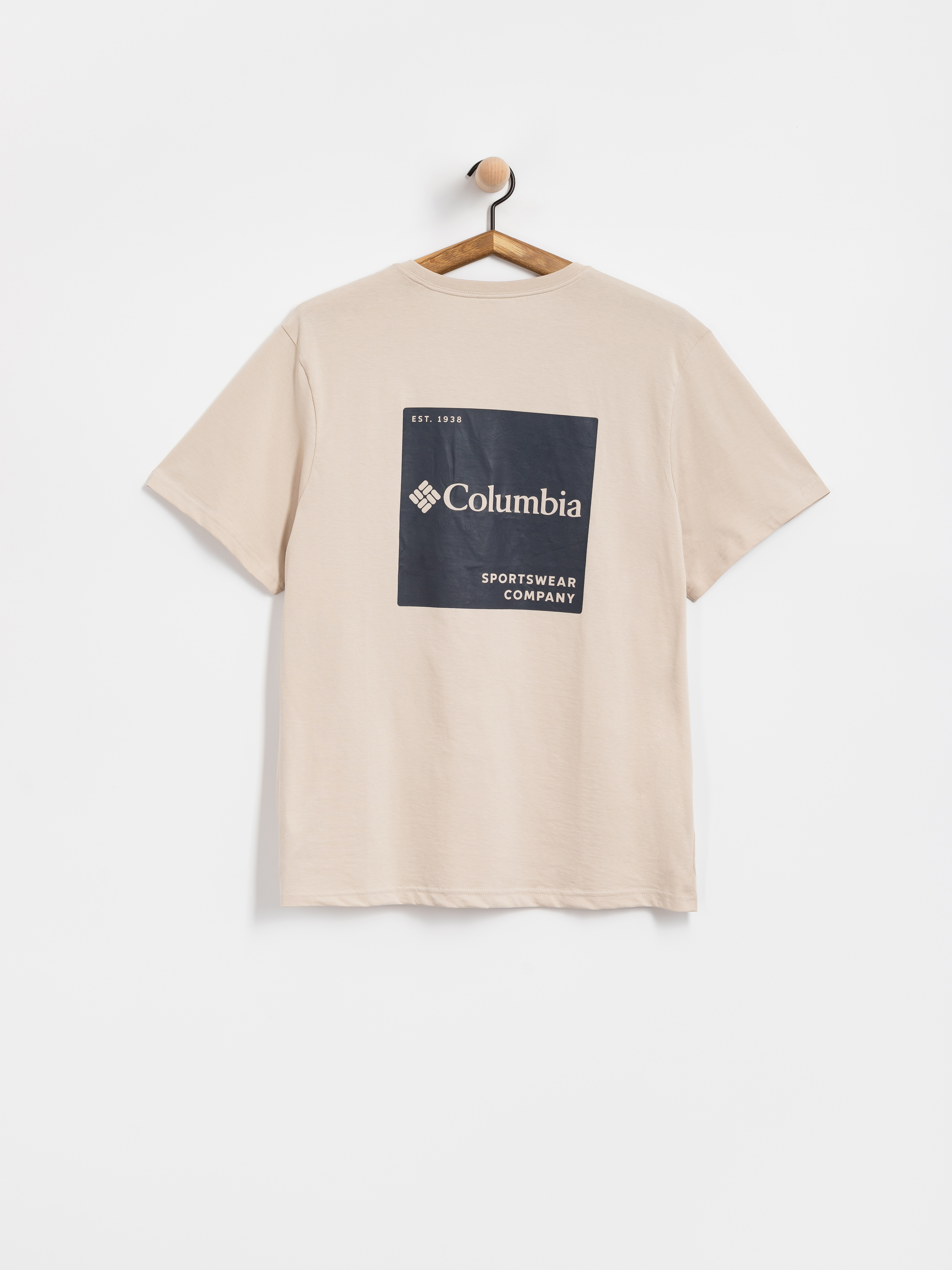 Тениска Columbia CSC Logo Back (dark stone/boxy brand)