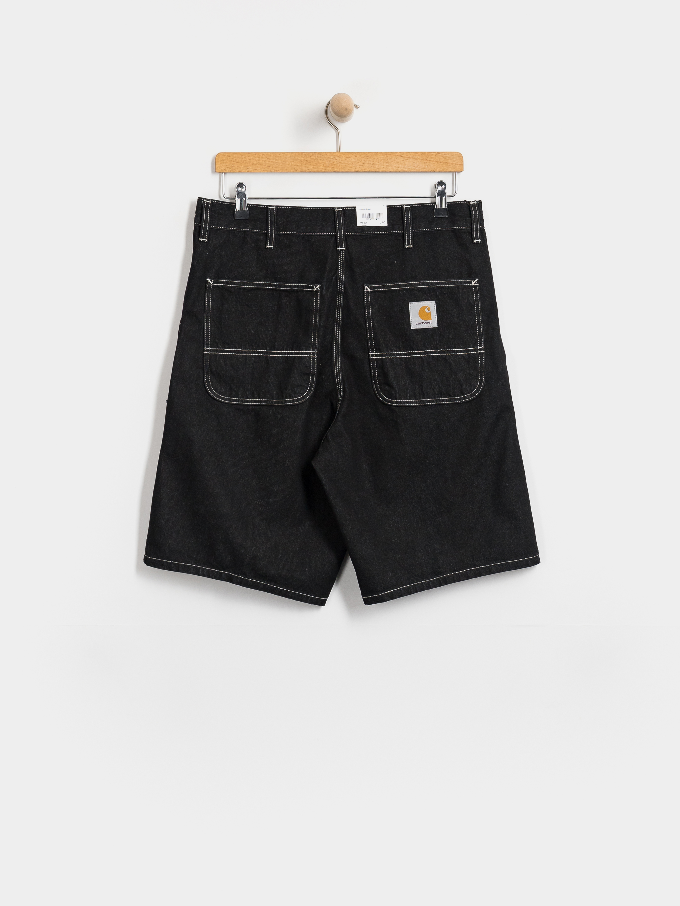 Къси панталони Carhartt WIP Simple (black one wash)