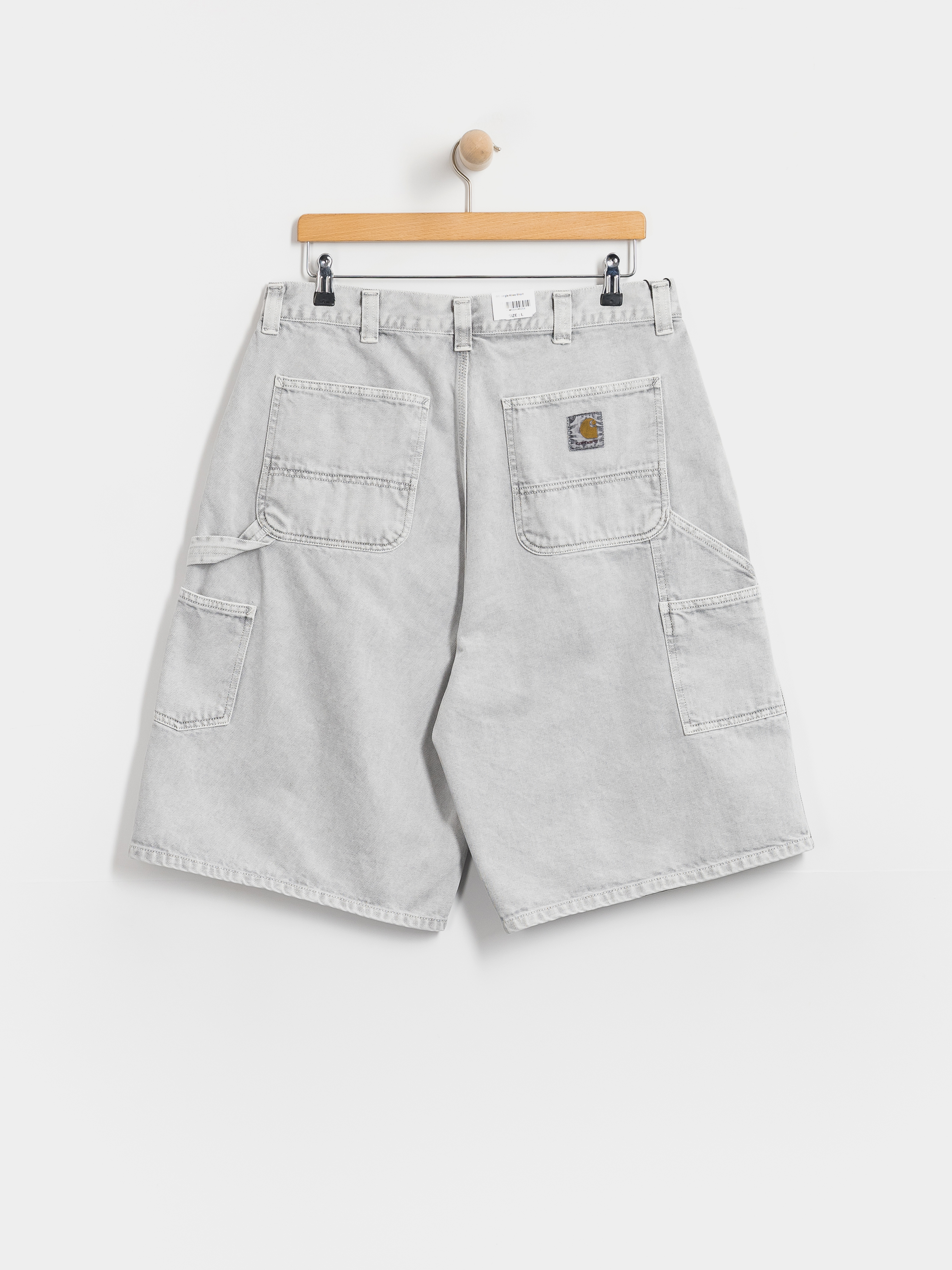 Къси панталони Carhartt WIP OG Single Knee (black chalk wash)