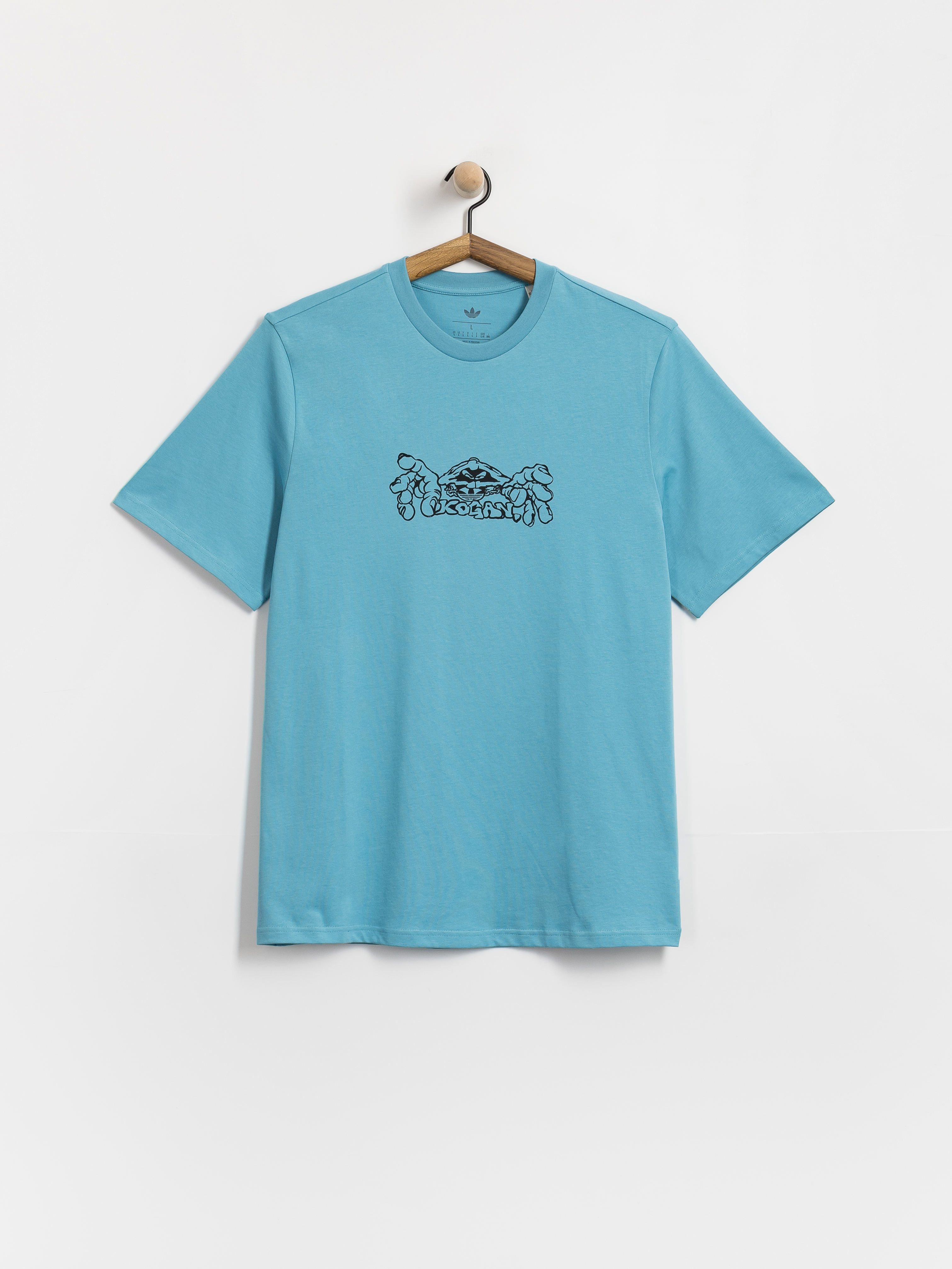 Тениска adidas Kogan Logo (preblu/black)