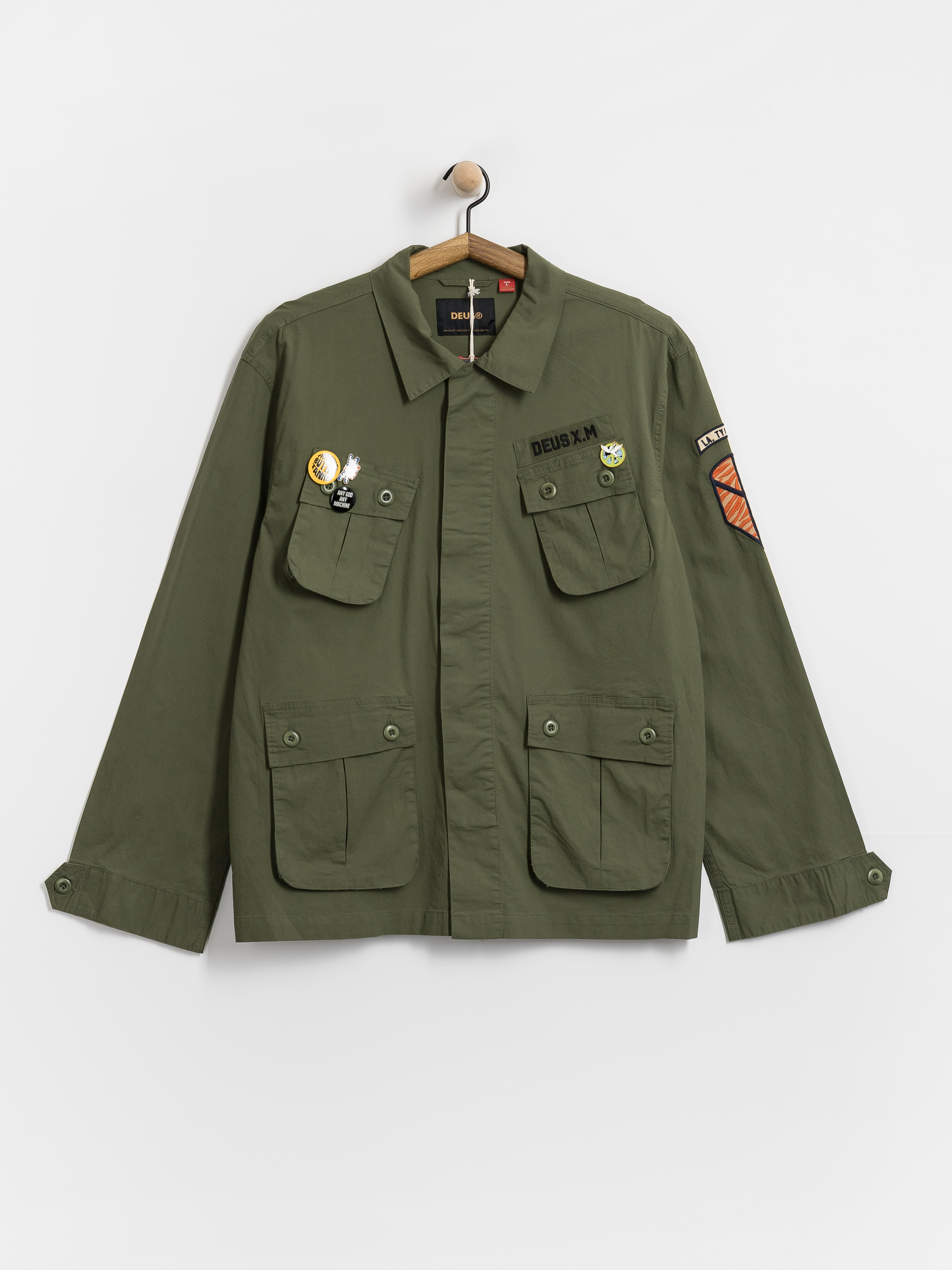 Риза Deus Ex Machina Power Overshirt (pine green)