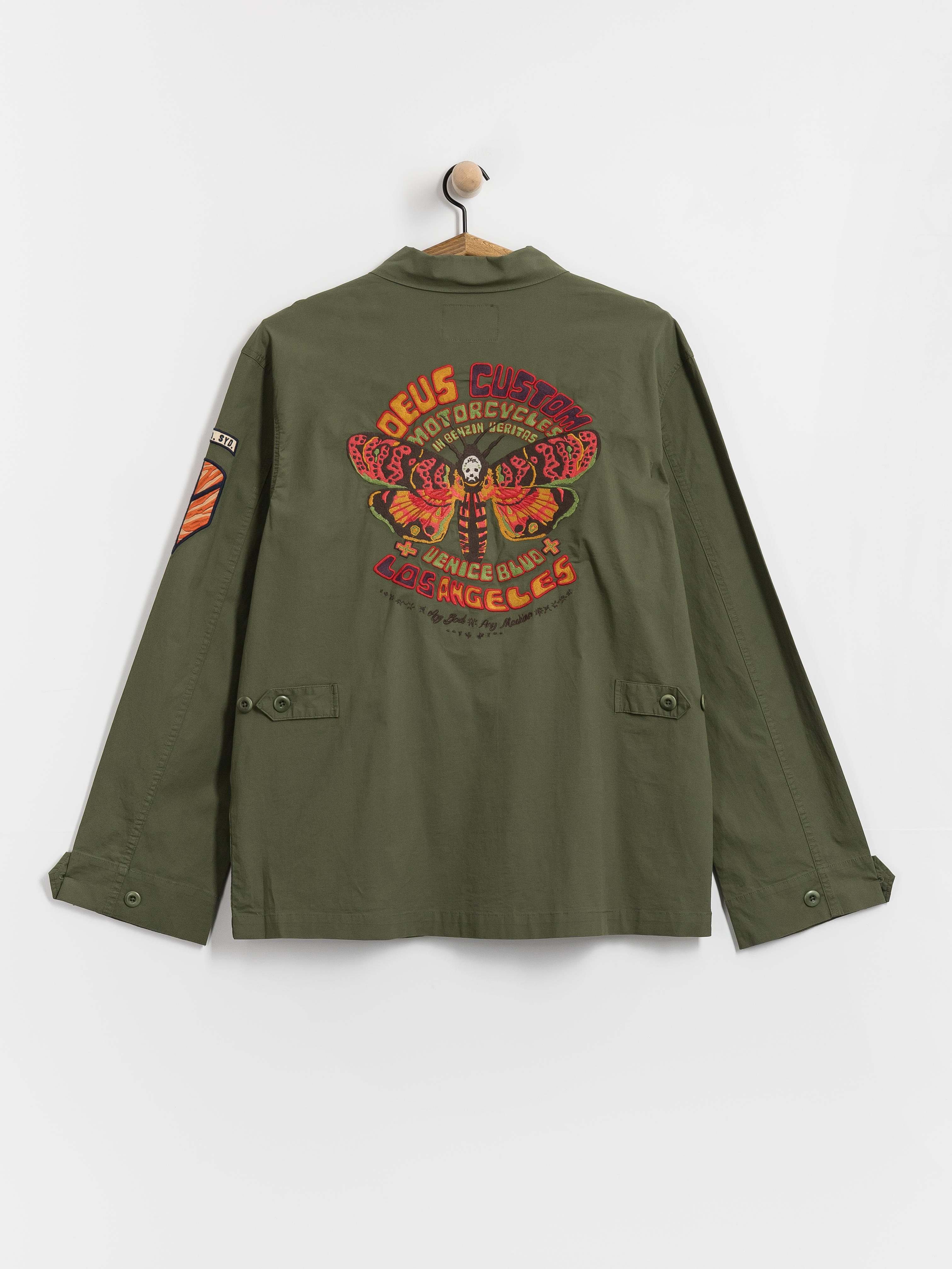 Риза Deus Ex Machina Power Overshirt (pine green)