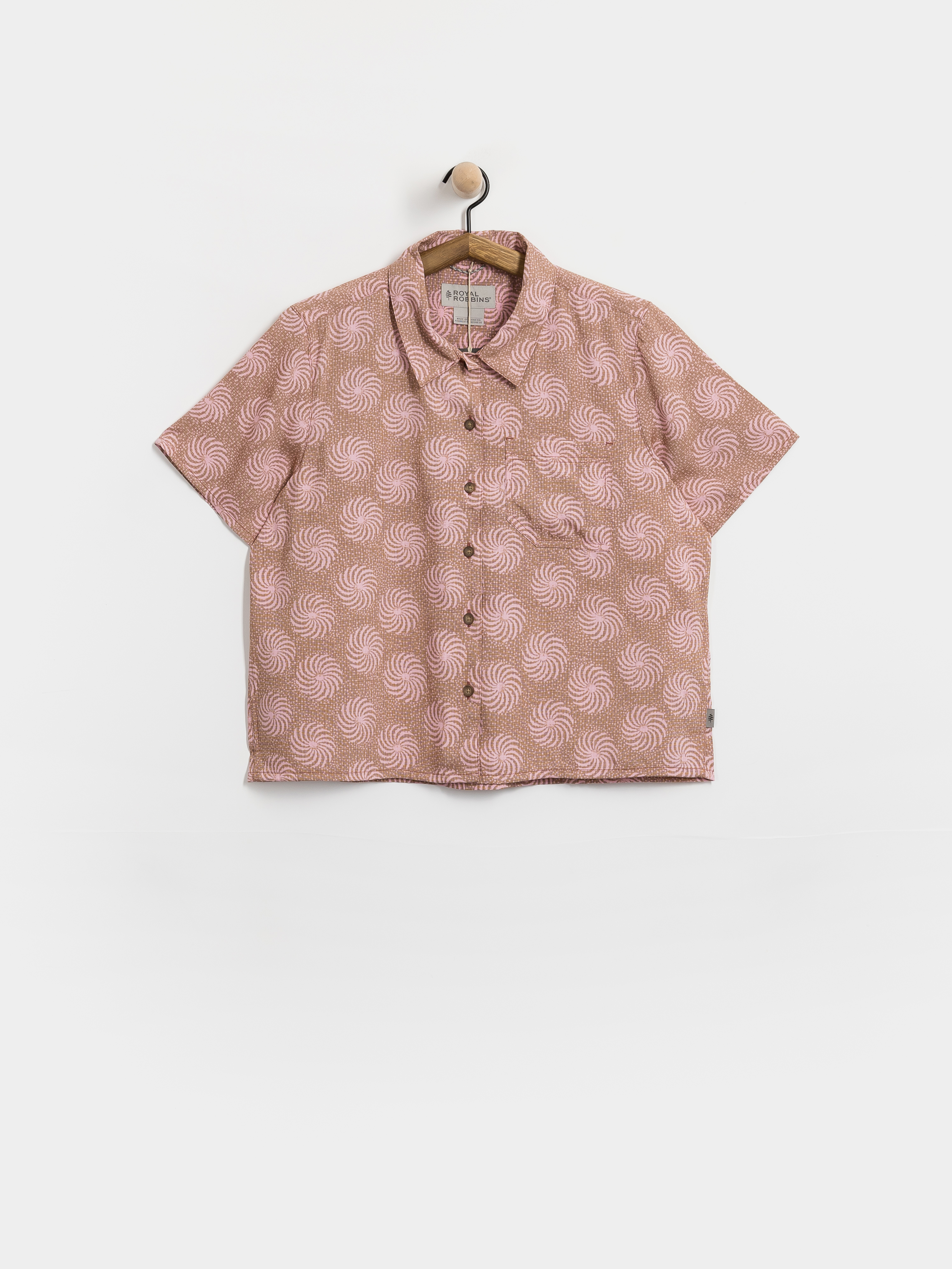 Риза Royal Robbins Camino Pucker Wmn (mahogany ray pt)