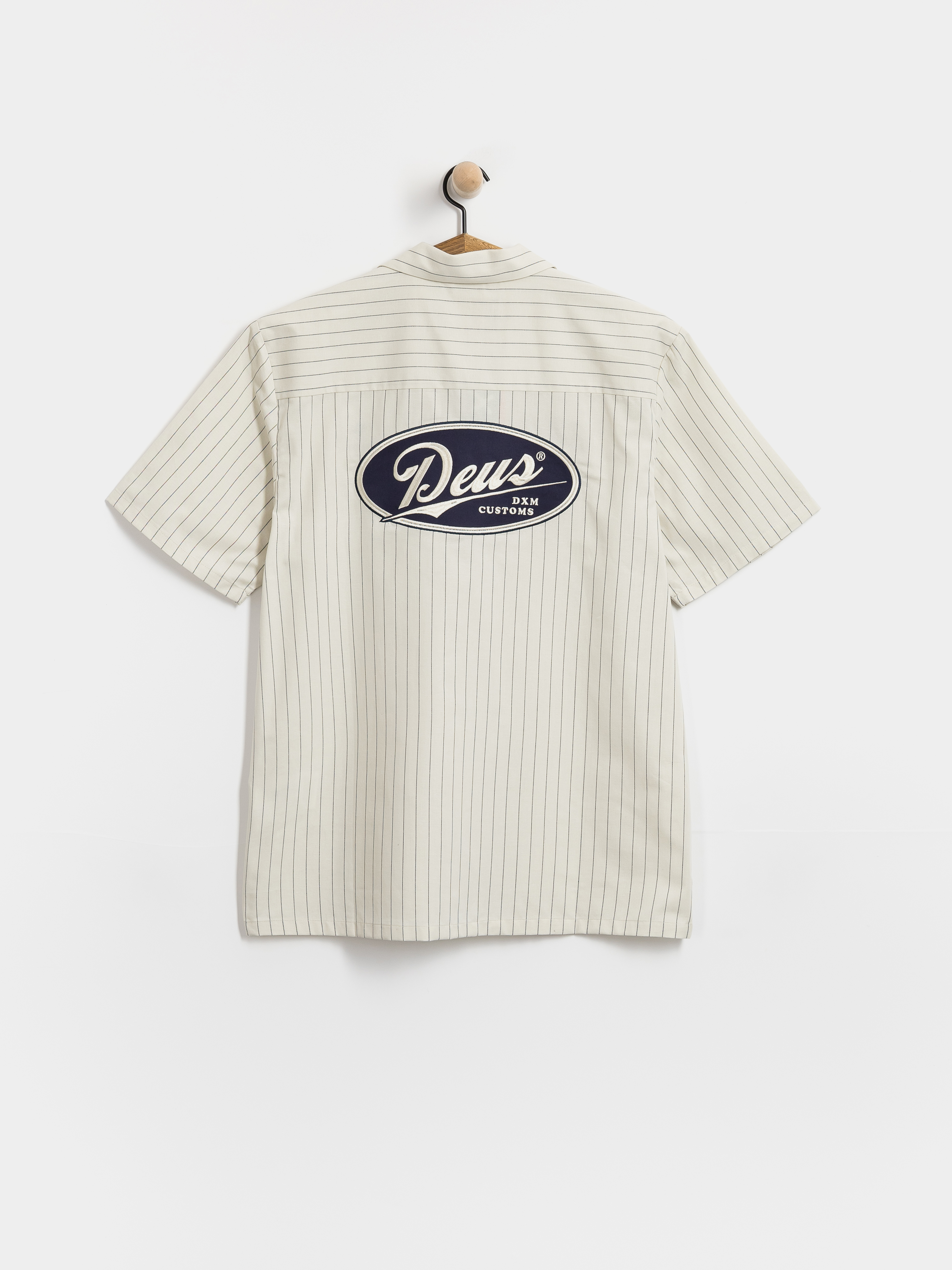 Риза Deus Ex Machina Forecourt Stripe (dirty white)