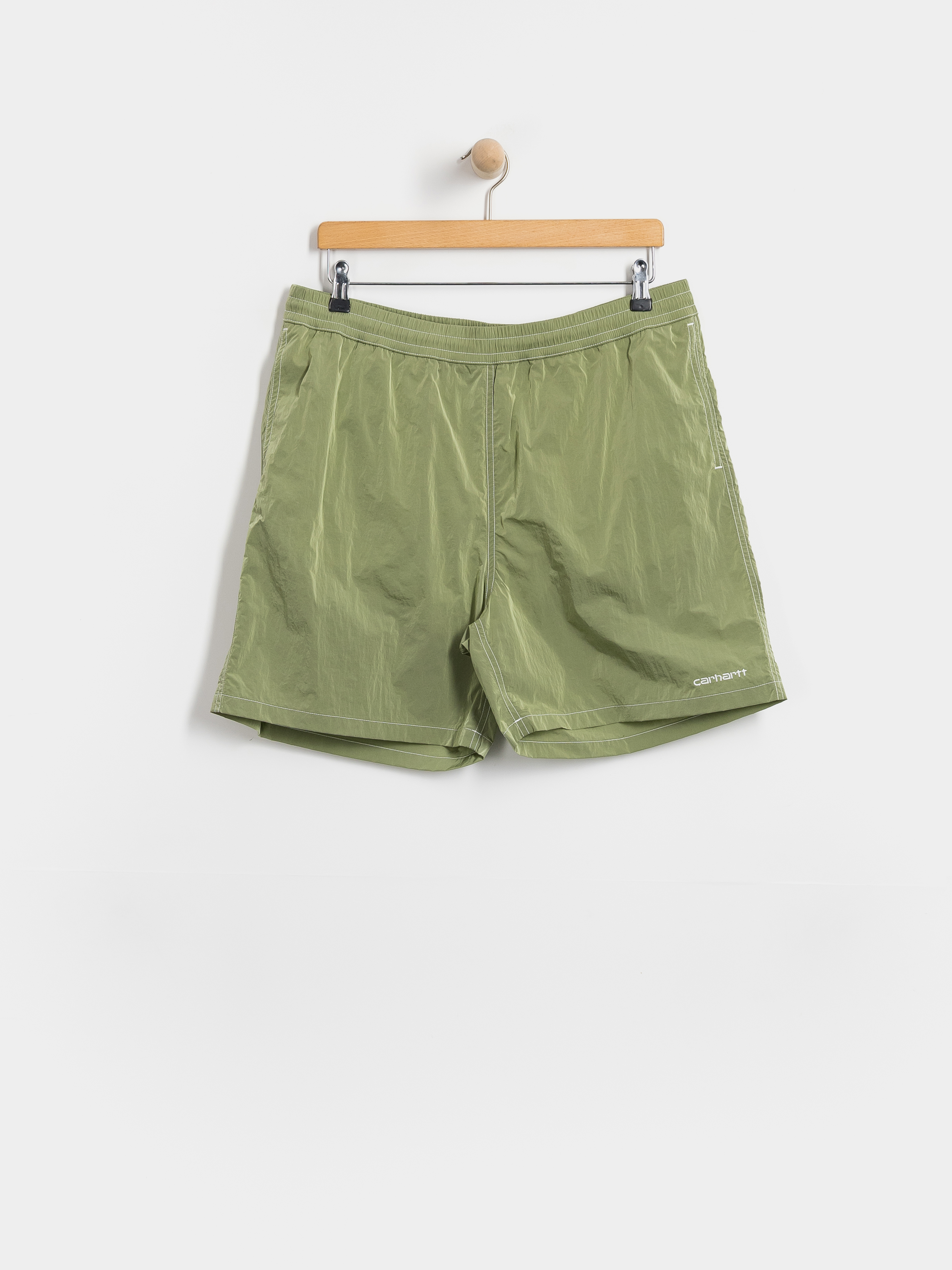 Къси панталони Carhartt WIP Canby Swim (gentle green/white)