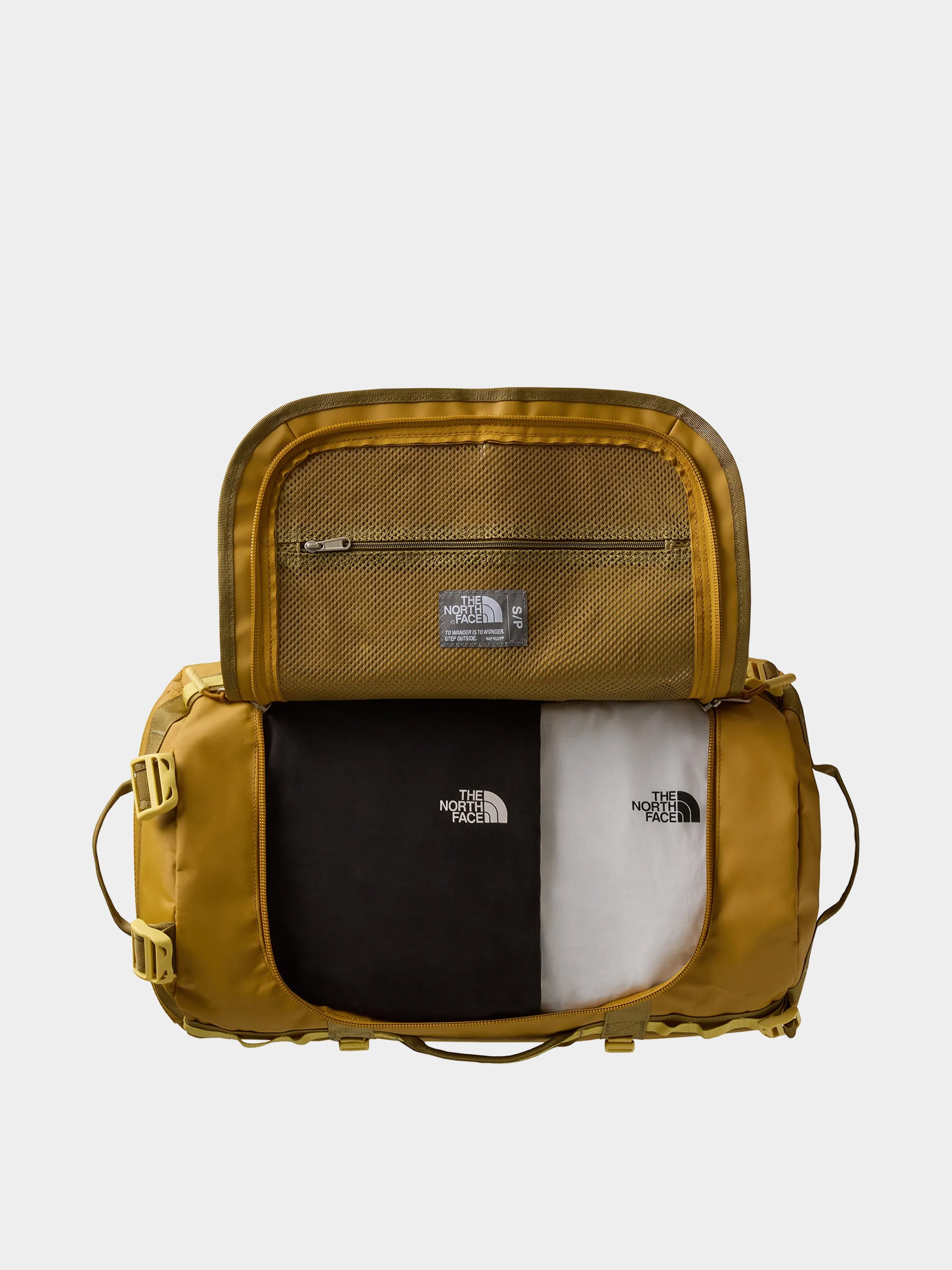Чанта The North Face Base Camp Duffel S (golden tan/ceda)