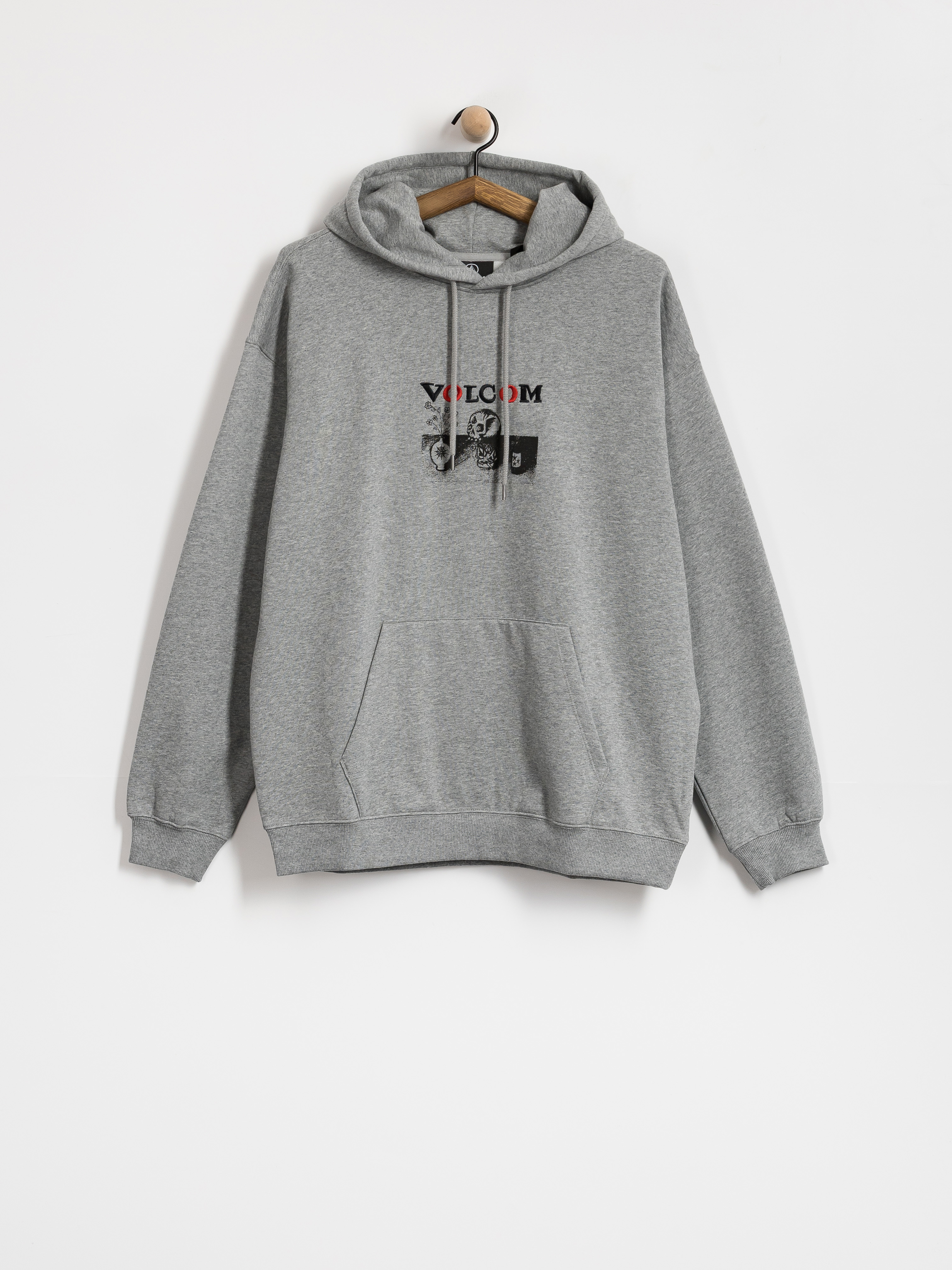 Суитшърт с качулка Volcom Fa Seth Conboy HD (heather grey)