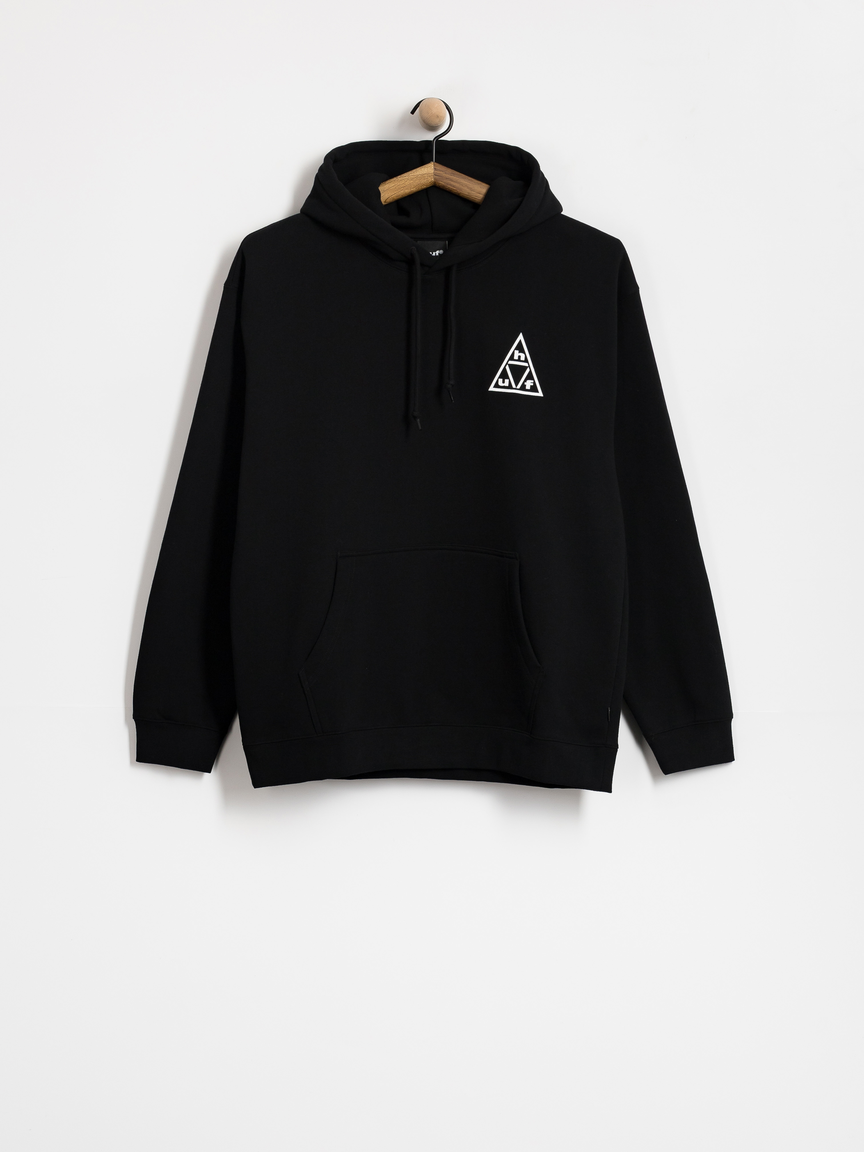 Суитшърт с качулка HUF Triple Triangle HD (black/white)