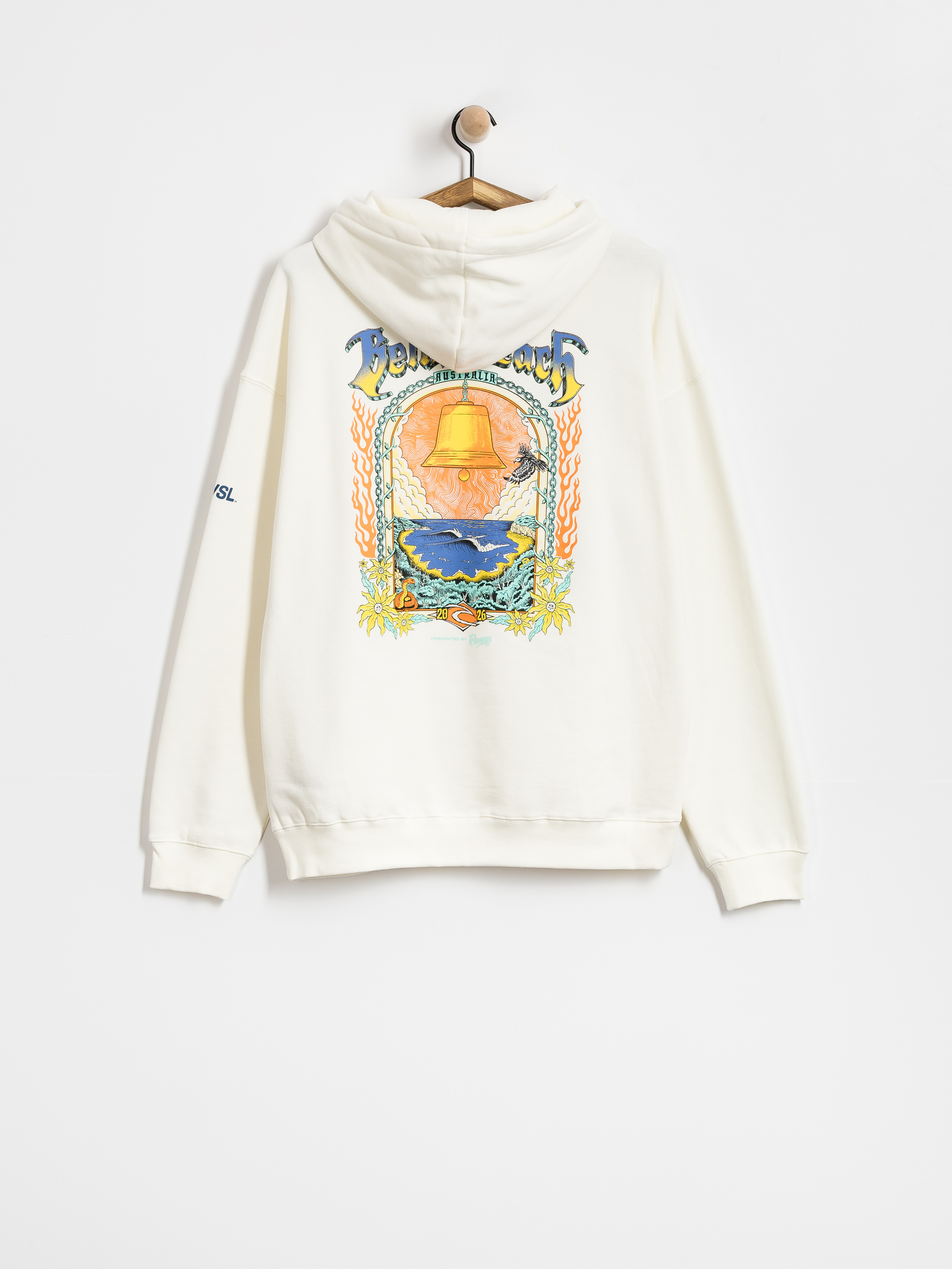 Суитшърт с качулка Rip Curl Bells Pro 26 HD (bone)