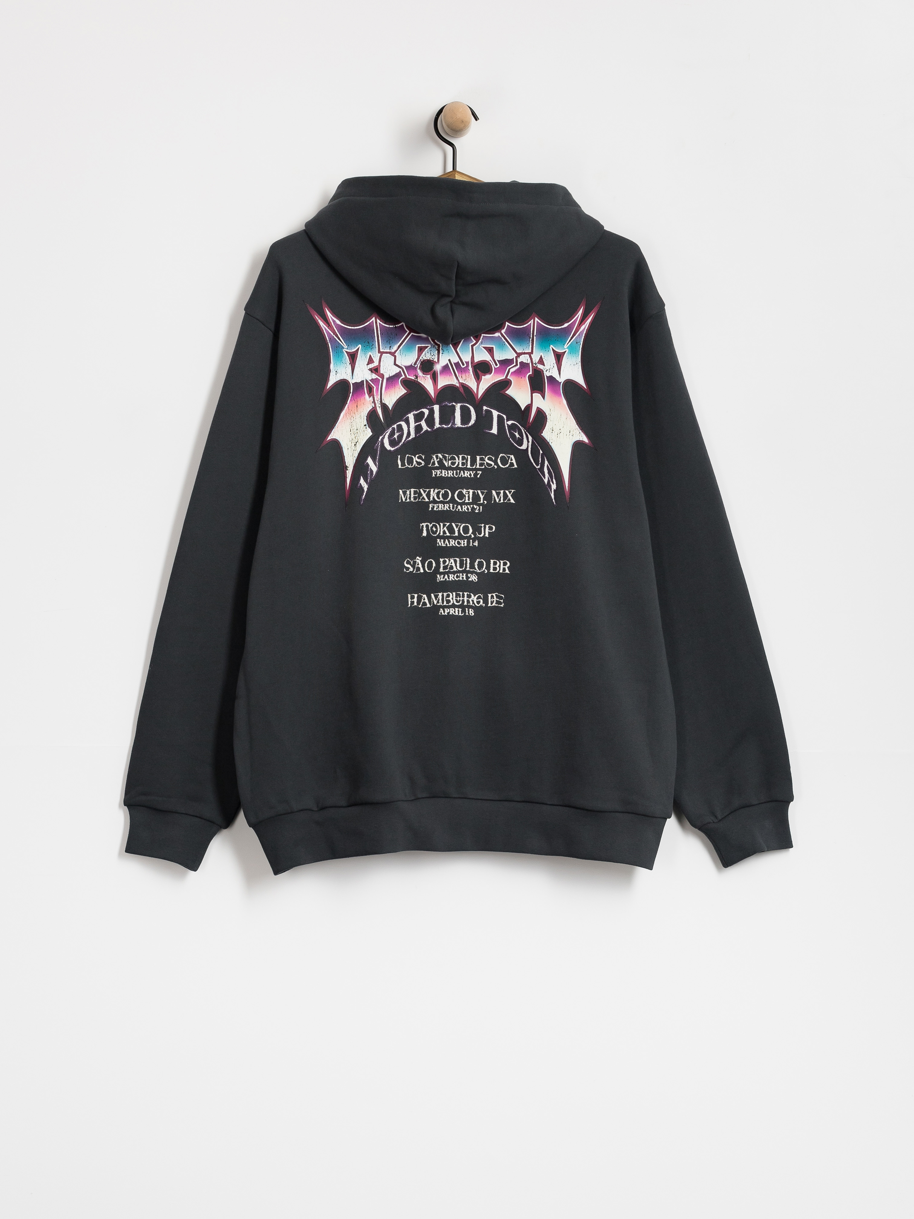 Суитшърт с качулка RipNDip Noid ZHD (charcoal wash)