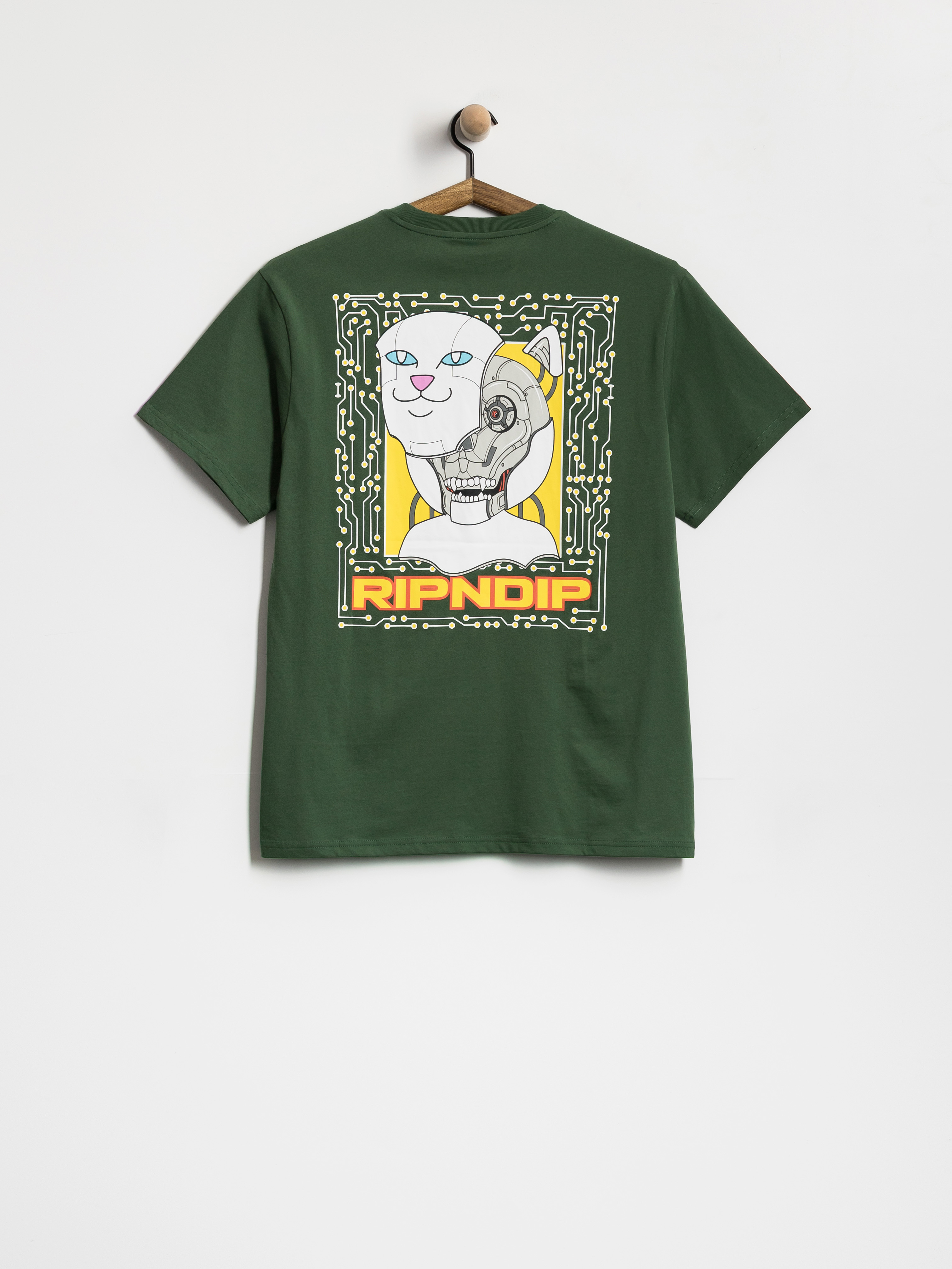 Тениска RipNDip Plugged In (dark forest)