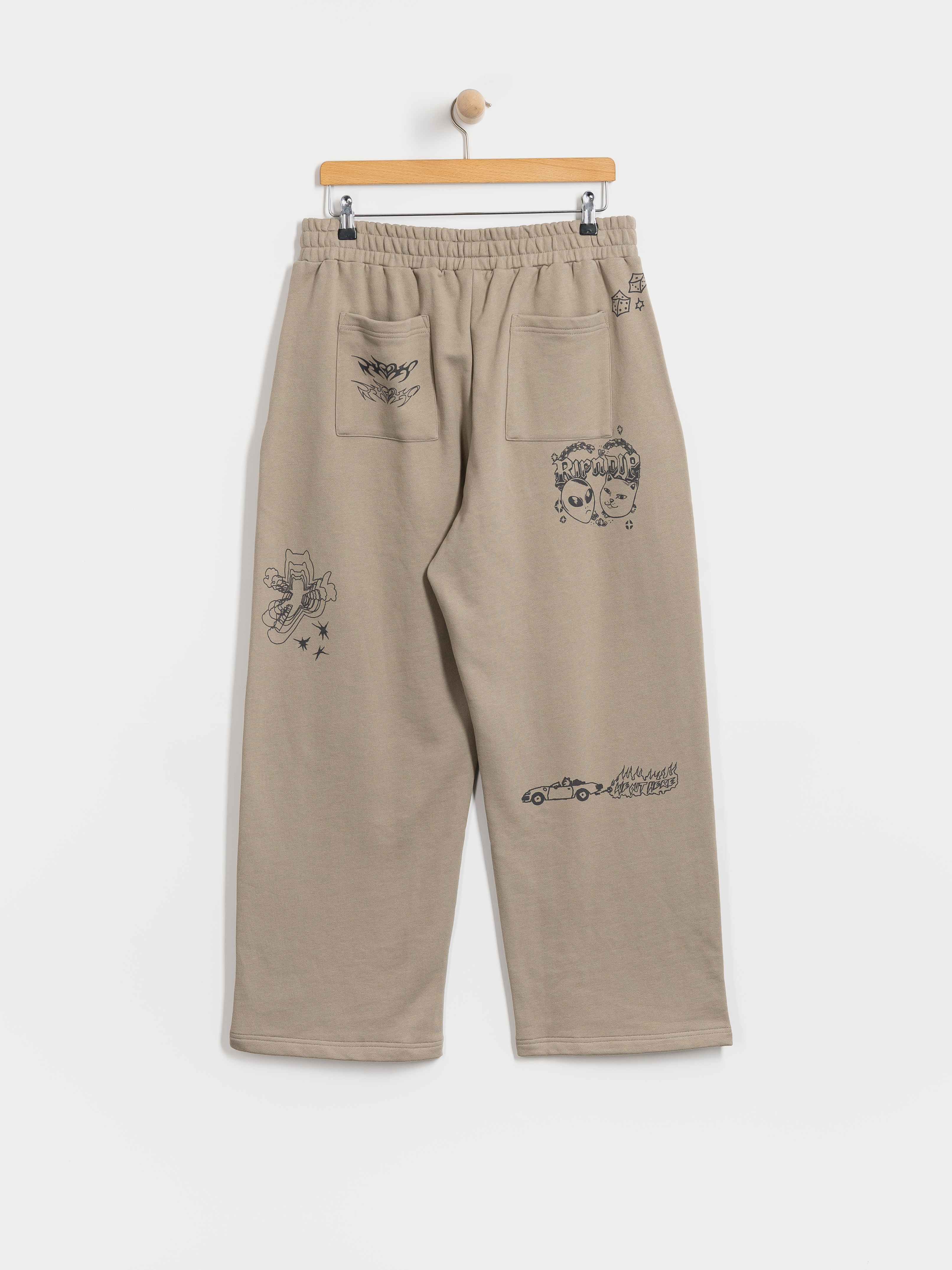 Панталони RipNDip Westside Straight Leg (dark sand wash)