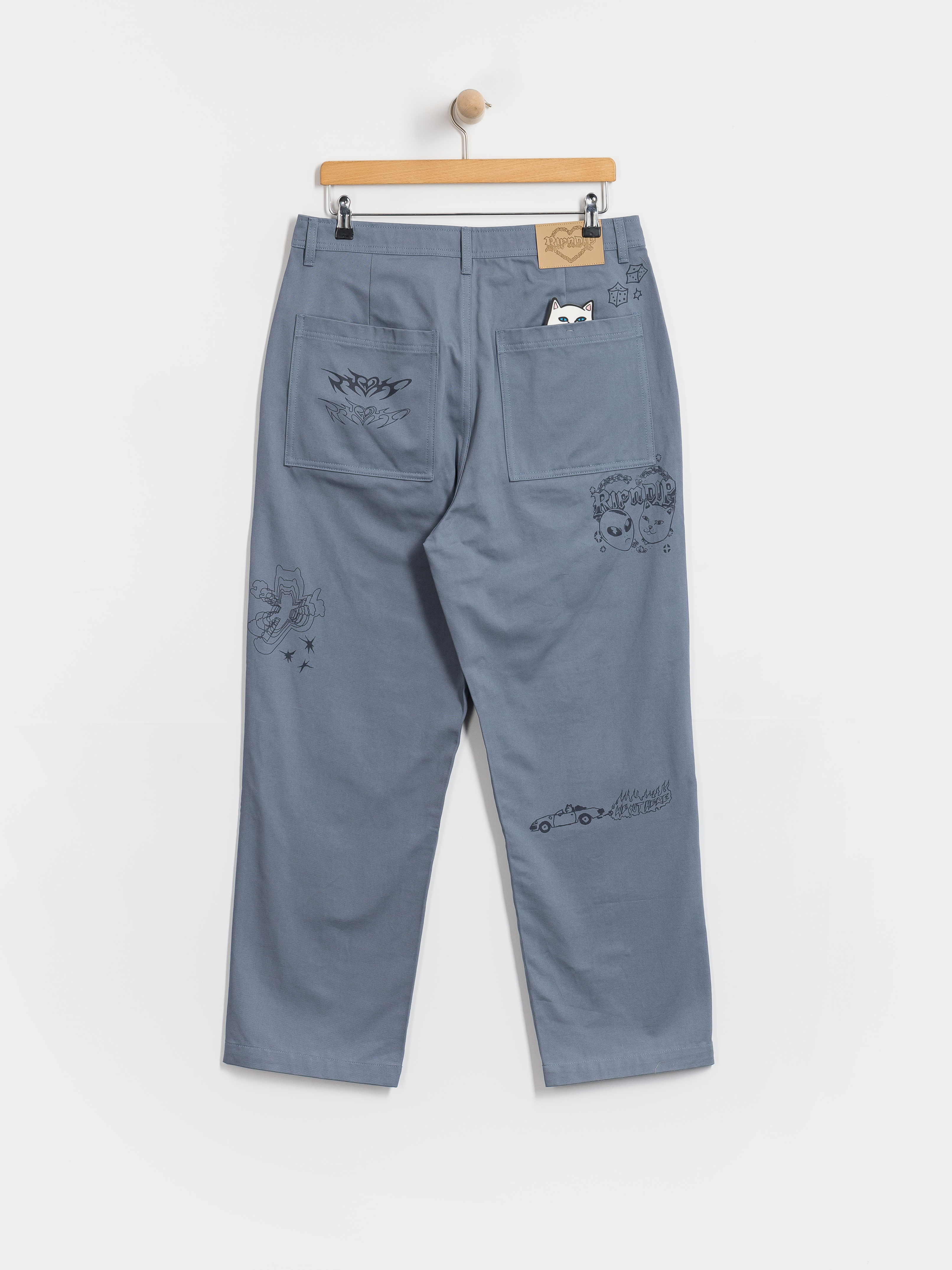Панталони RipNDip Westside Wide Fit (slate)
