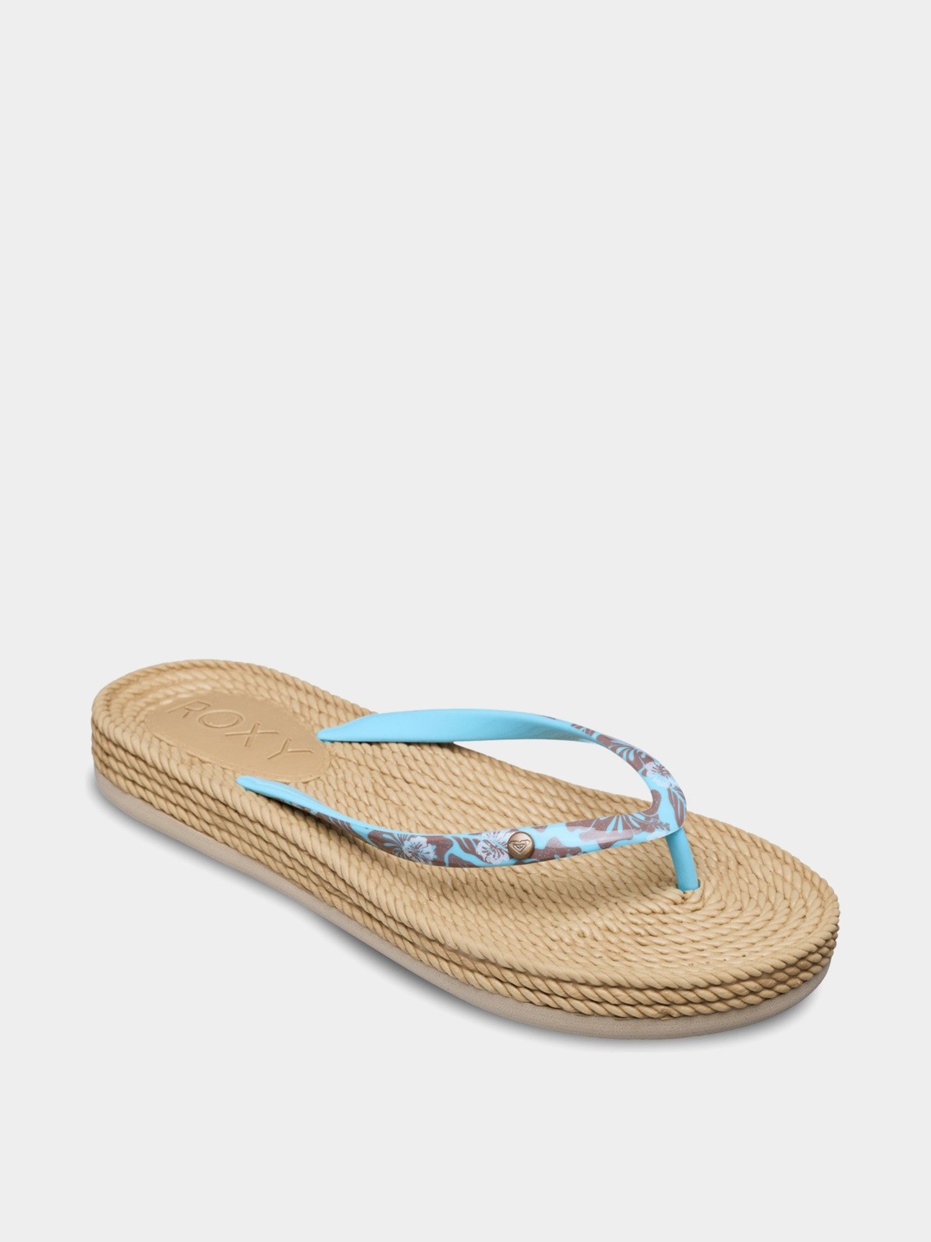 Джапанки Roxy South Beach III Wmn (light blue/brown)