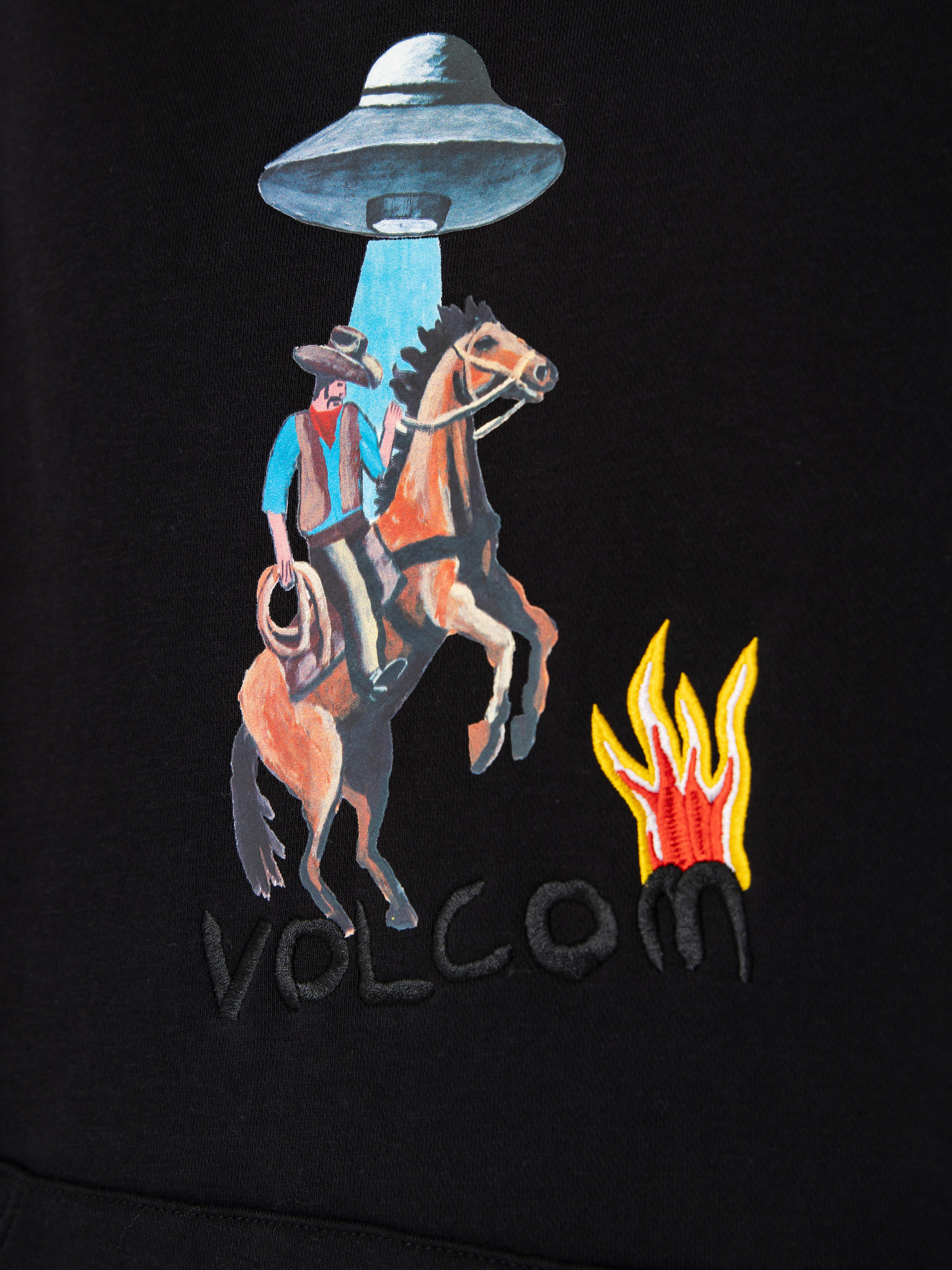 Суитшърт с качулка Volcom Fa Mickey Mason 2 HD (black)