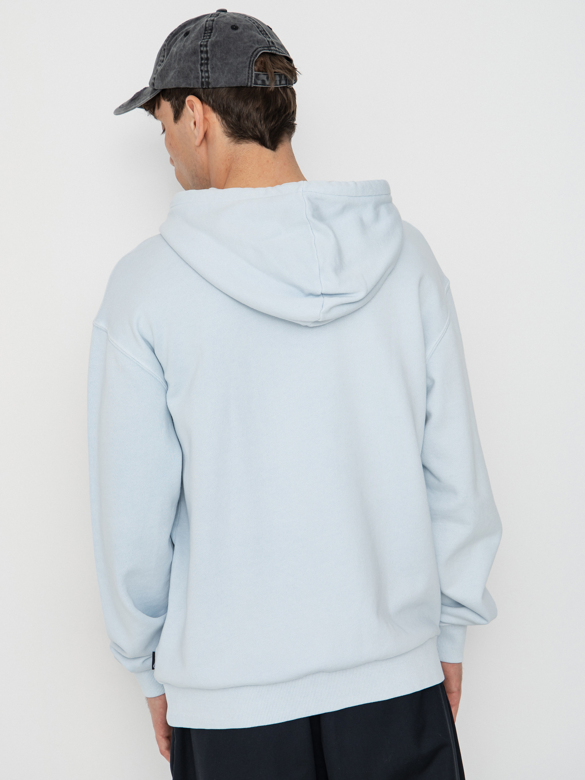 Суитшърт с качулка Volcom Single Stone Tw HD (light blue acid)