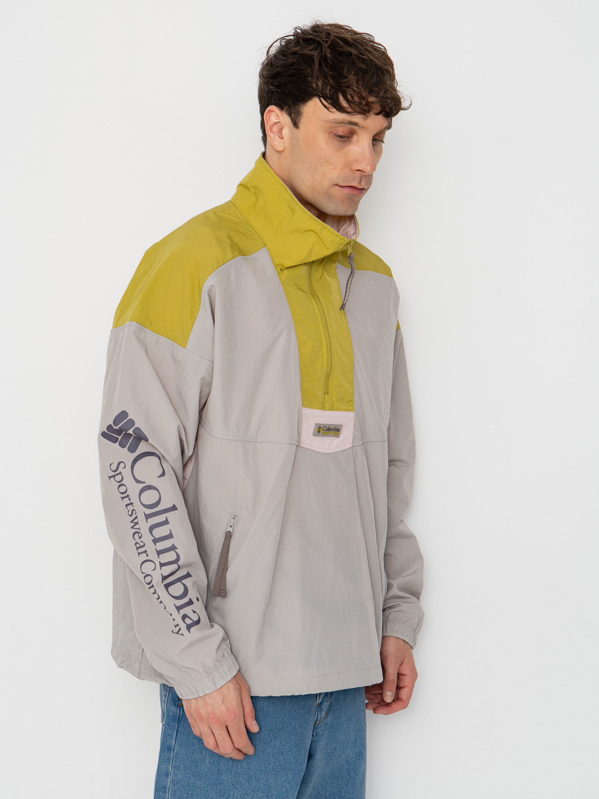 Яке Columbia Riptide II Retro Windbreaker Anorak (flint grey/peppercorn/pink agate)