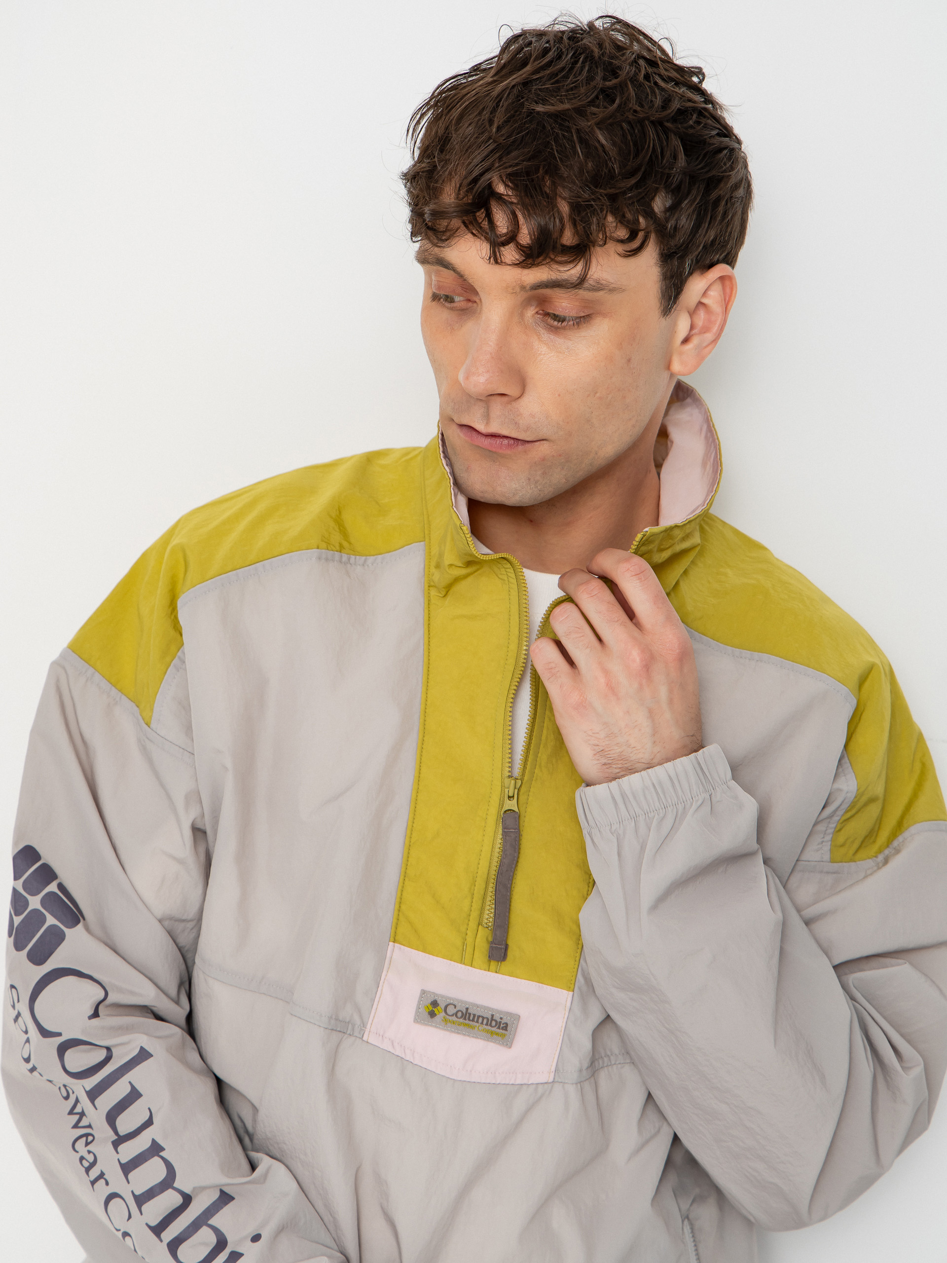 Яке Columbia Riptide II Retro Windbreaker Anorak (flint grey/peppercorn/pink agate)