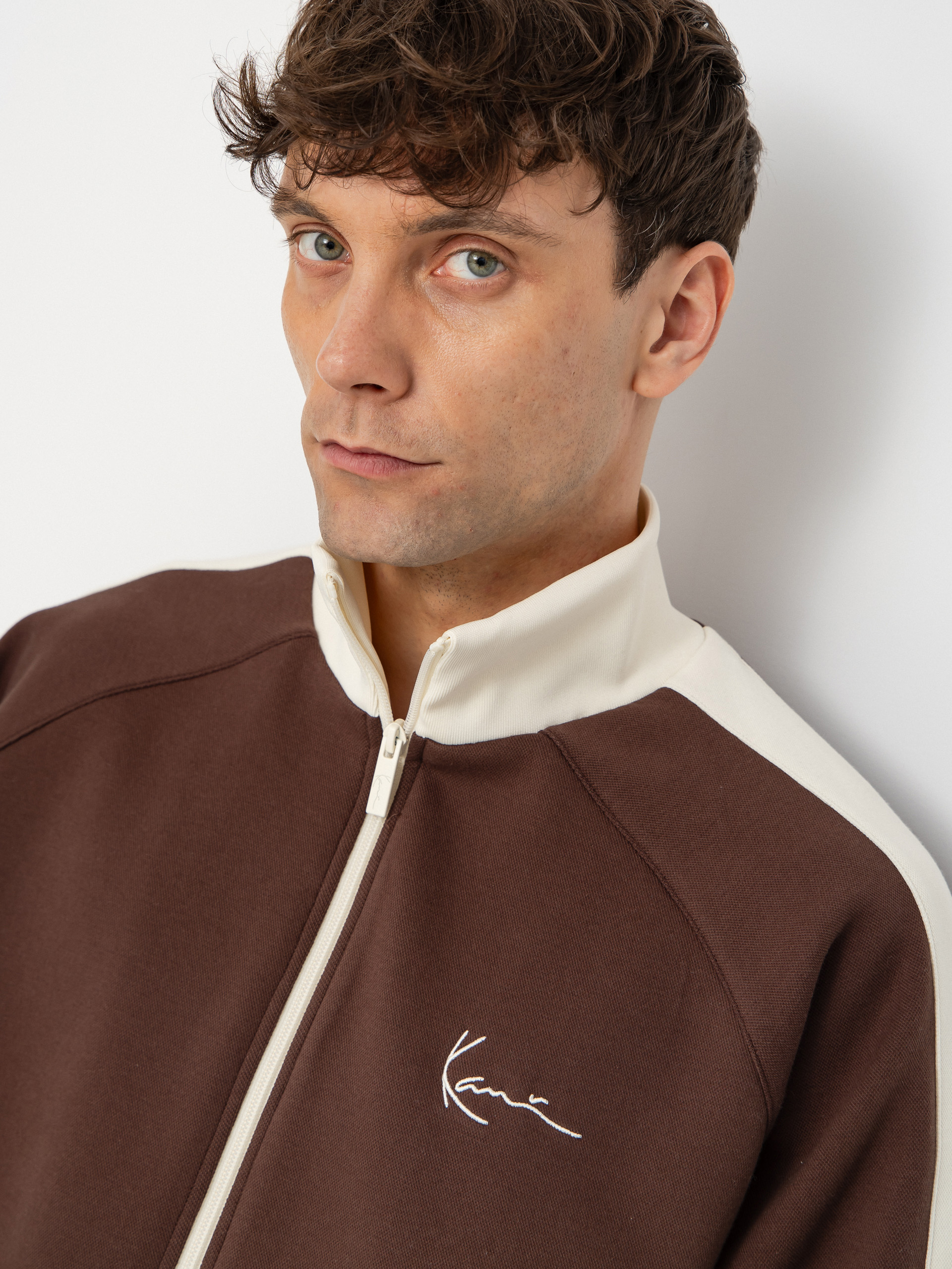 Суитшърт Karl Kani Signature Sidestripe Pique (brown)