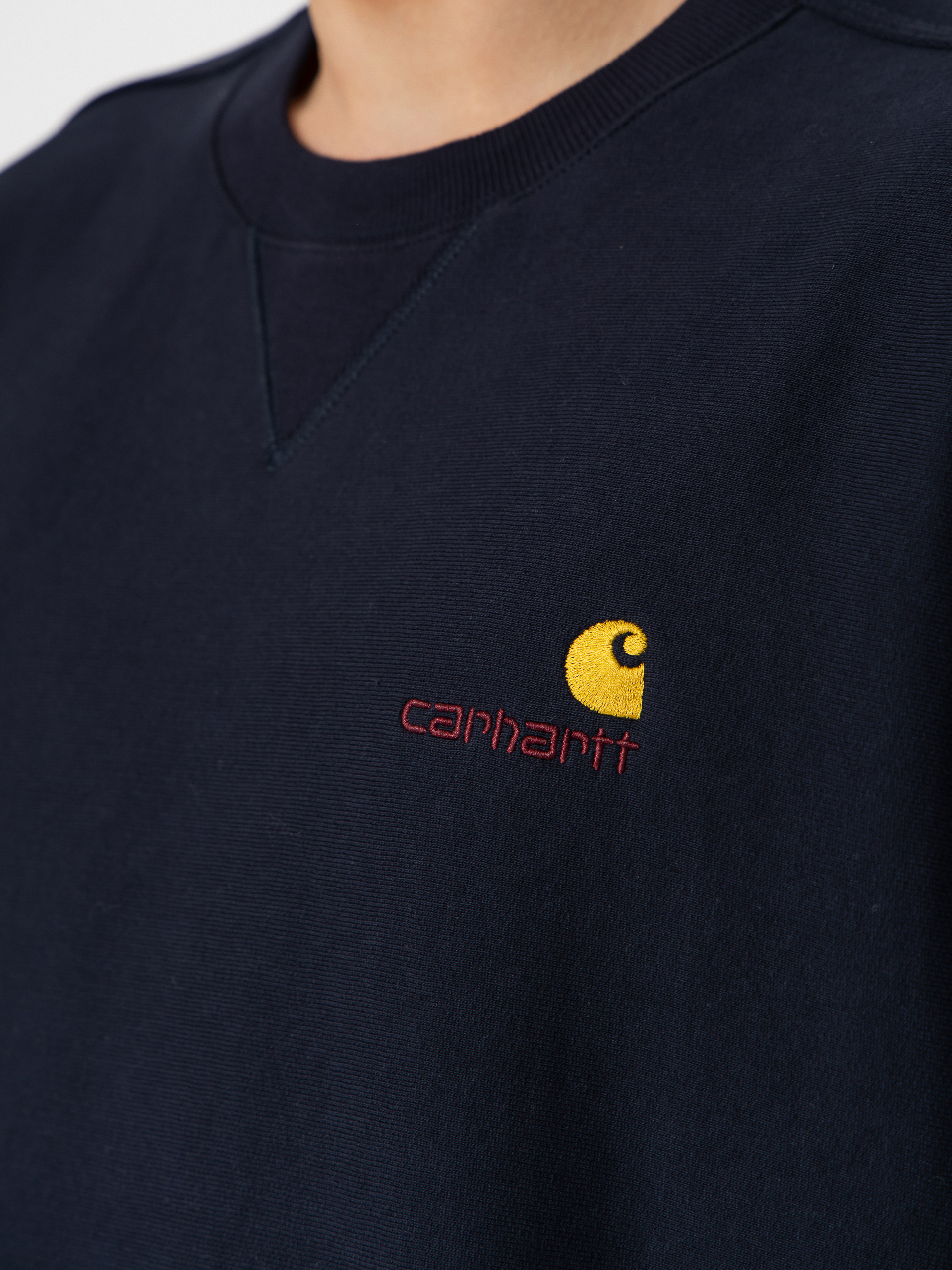 Суитшърт Carhartt WIP American Script (deep night)