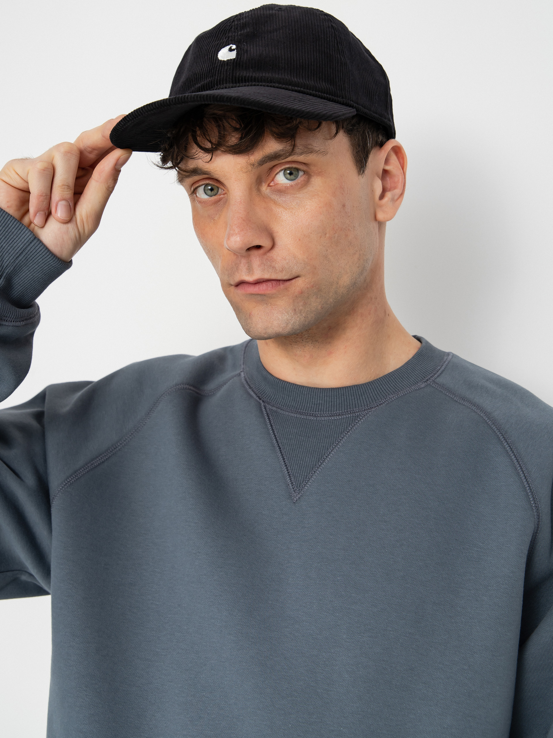 Суитшърт Carhartt WIP Chase (cozy blue/gold)