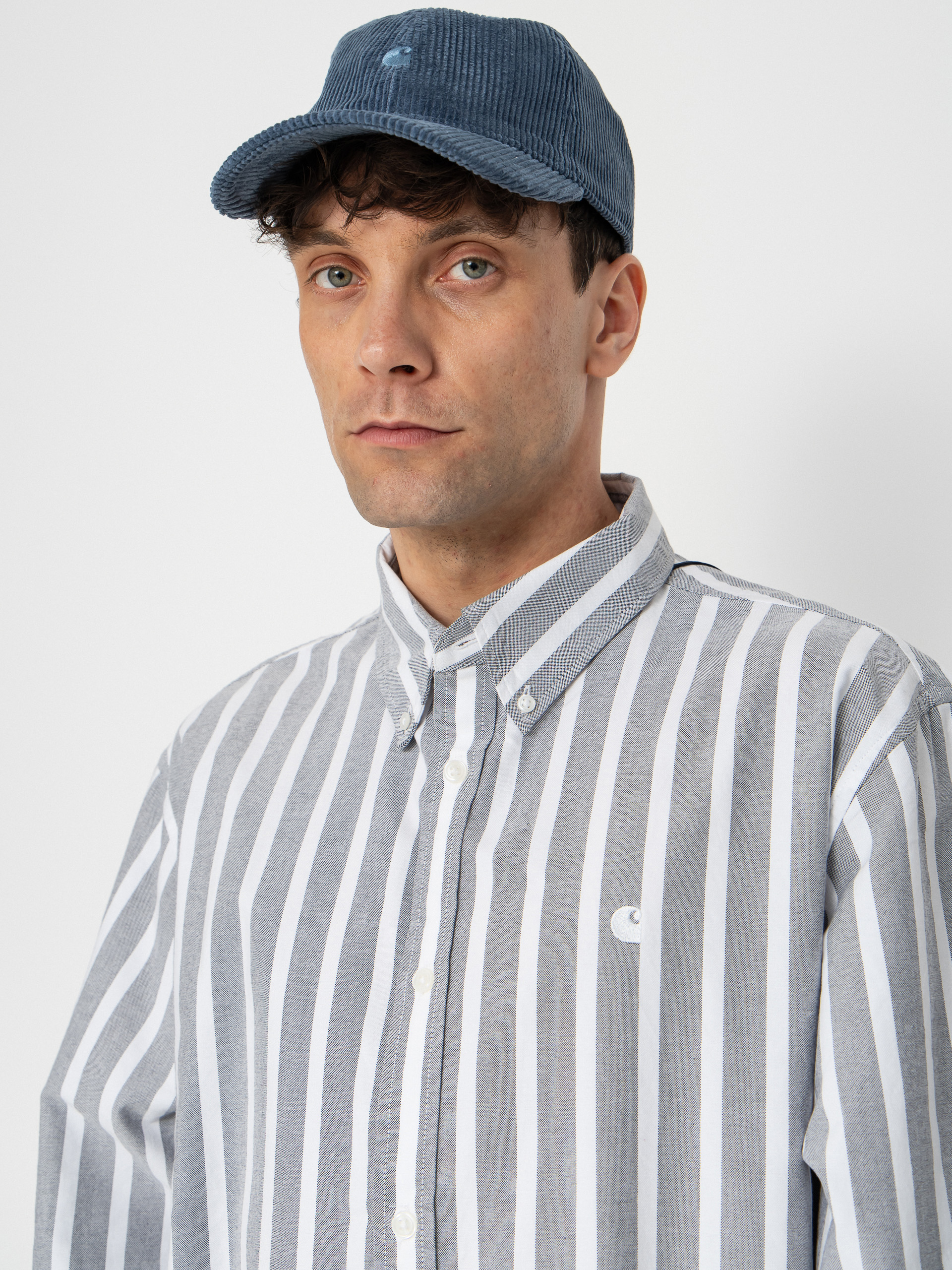 Риза Carhartt WIP Deven (deven stripe/black/white)