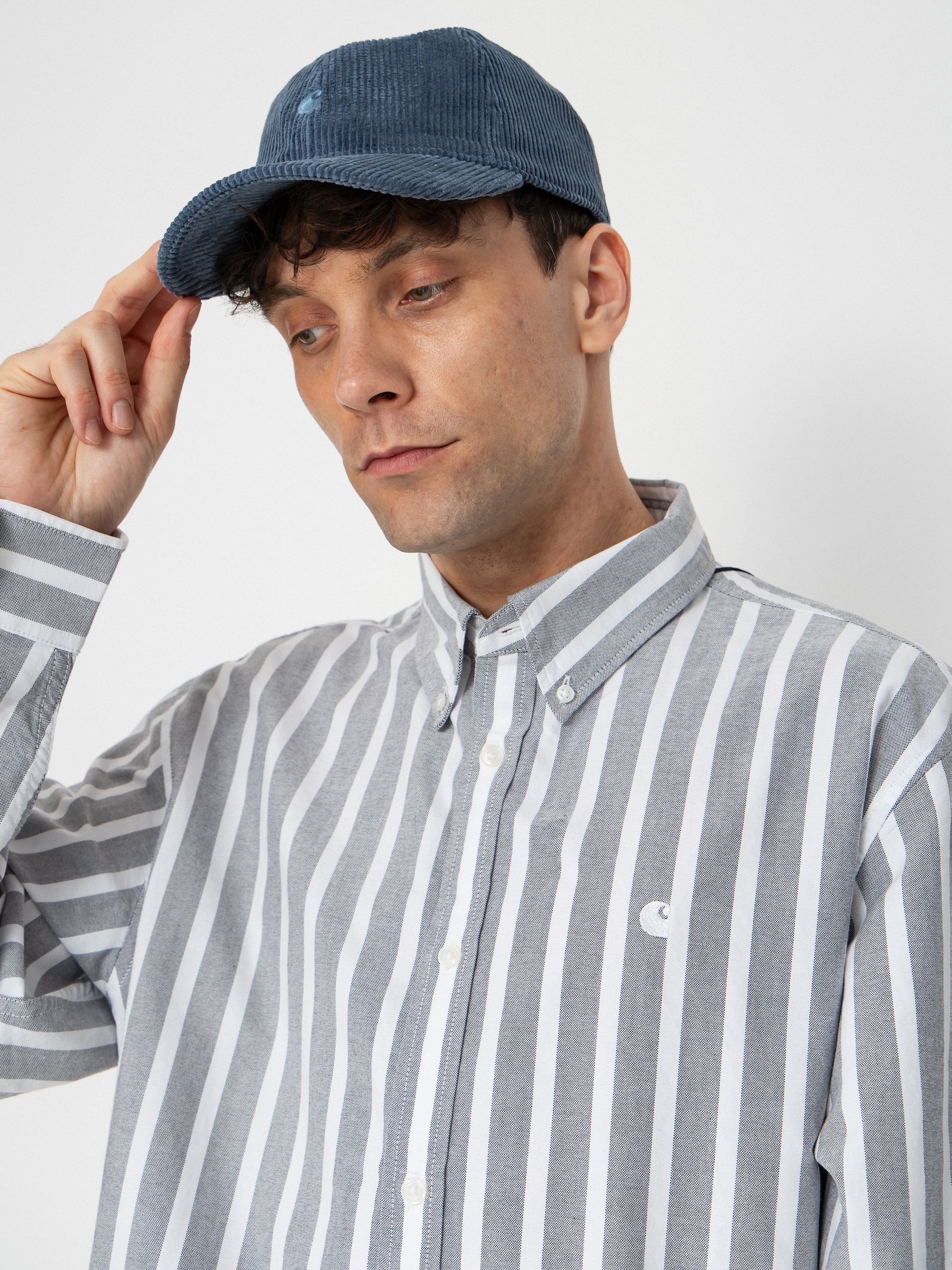Риза Carhartt WIP Deven (deven stripe/black/white)