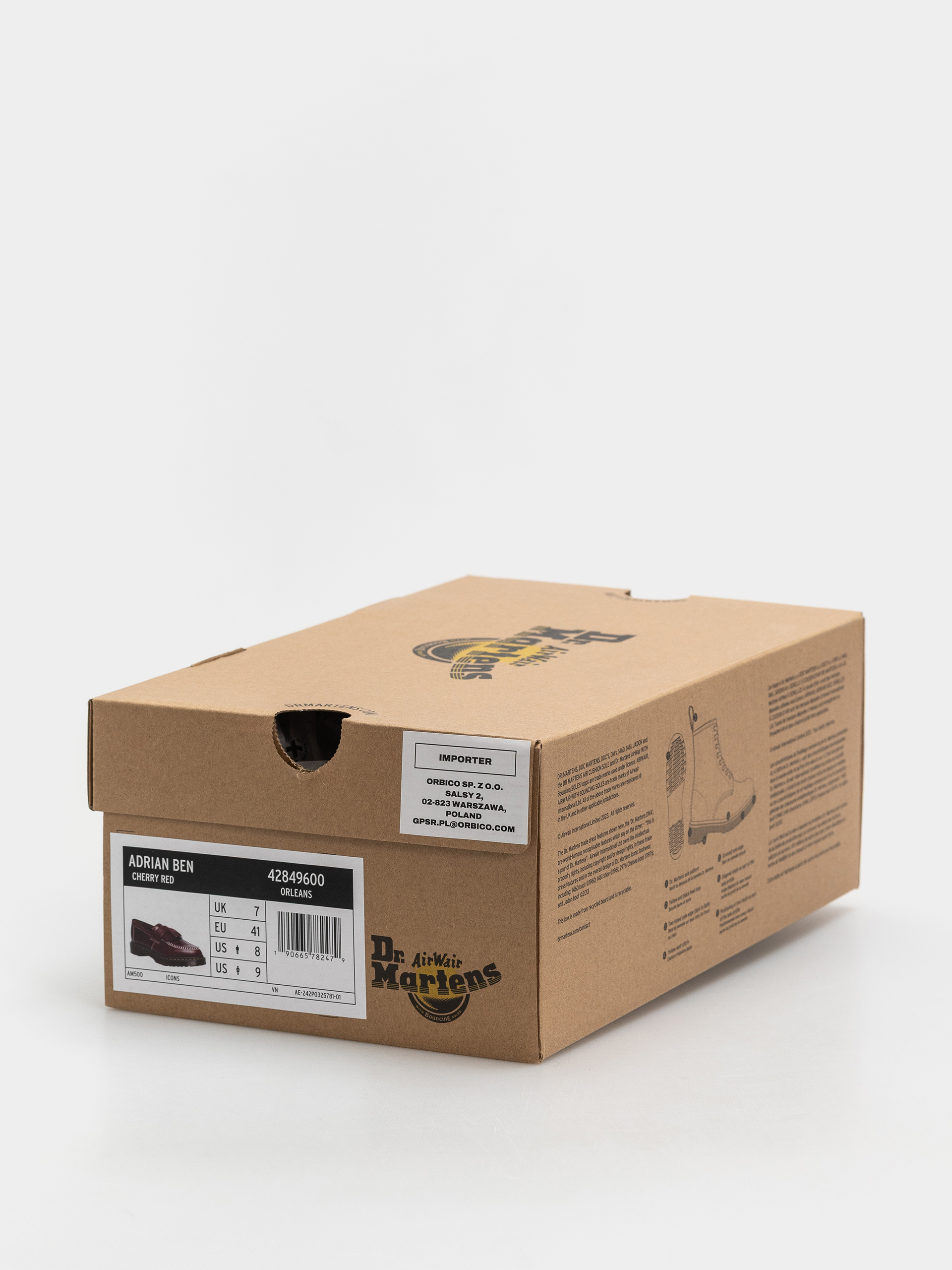 Обувки Dr. Martens Adrian Ben Tassel Loafer (cherry red orleans)