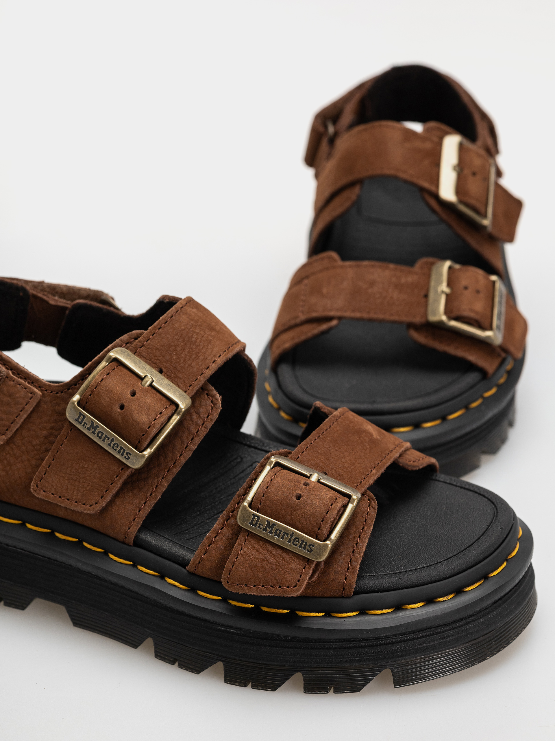 Сандали Dr. Martens ZebZag Wmn (sepia brown tumbled nubuck)