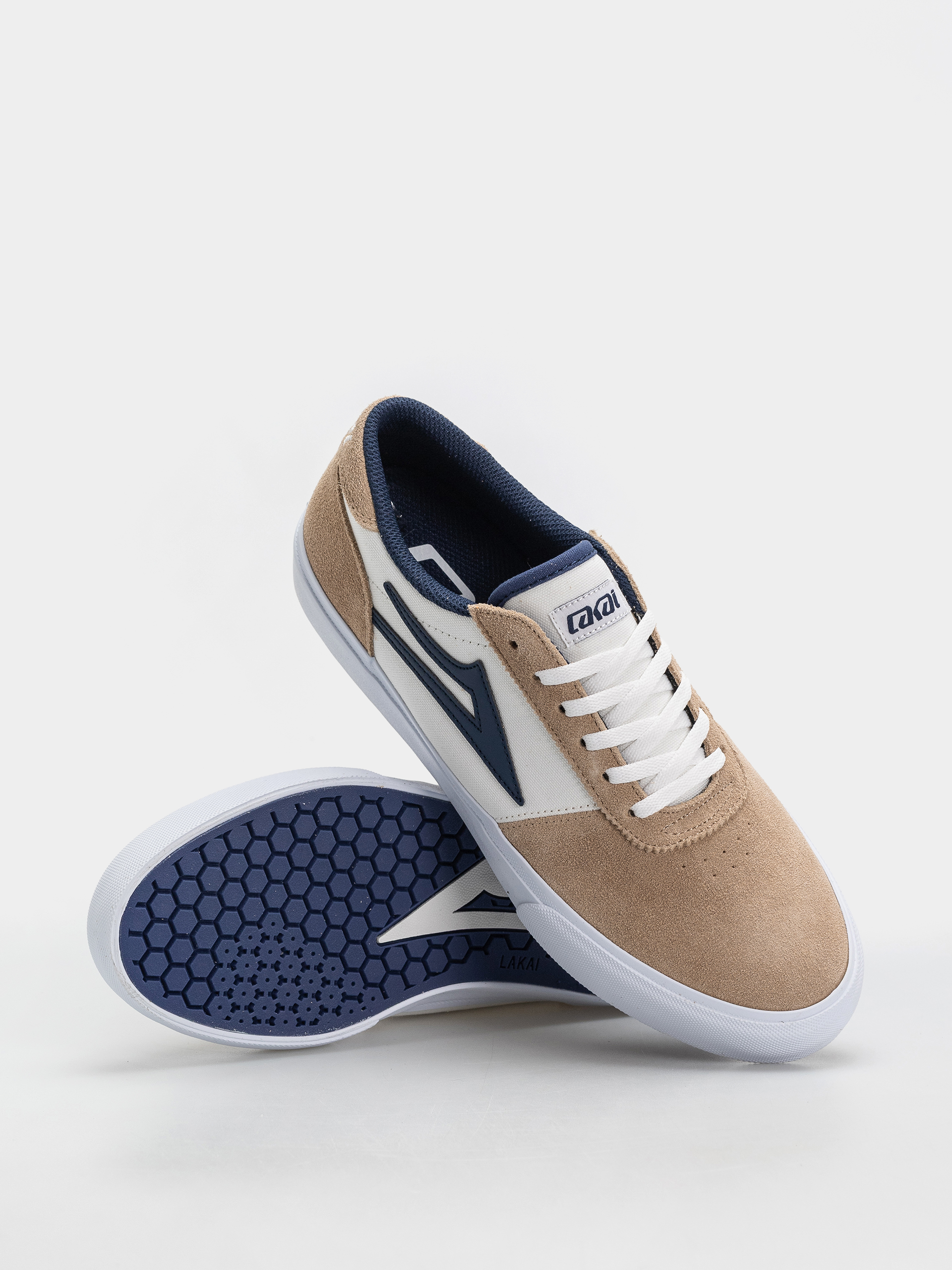 Обувки Lakai Manchester (white/tan/navy)