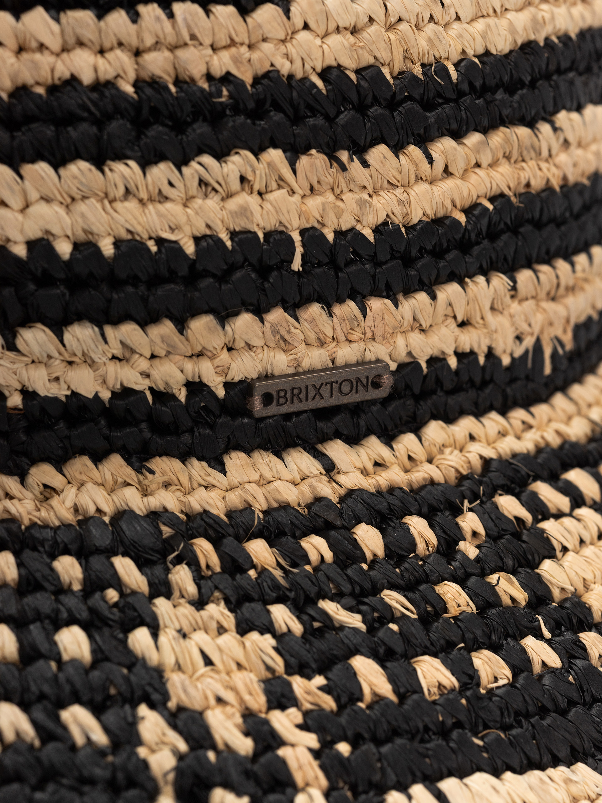 Шапка с периферия Brixton Redding Packable Straw Wmn (black/natural)