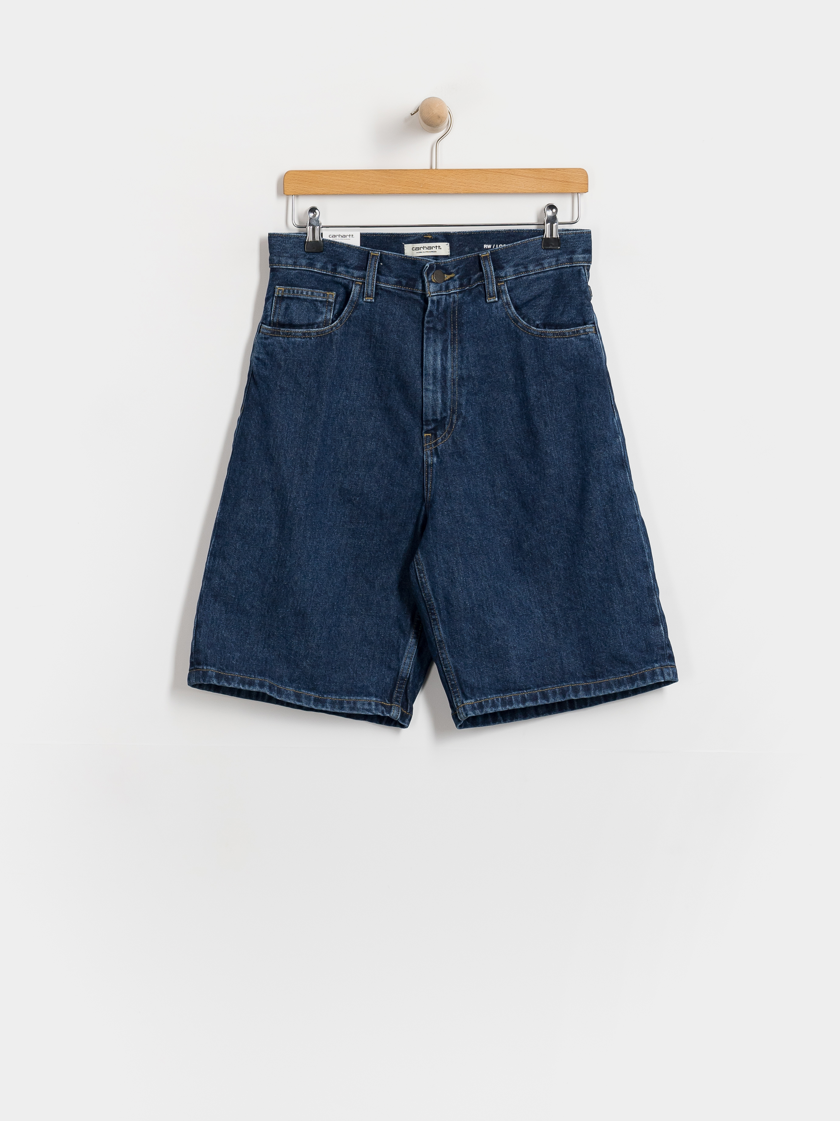 Къси панталони Carhartt WIP Brandon Wmn (blue stone washed)