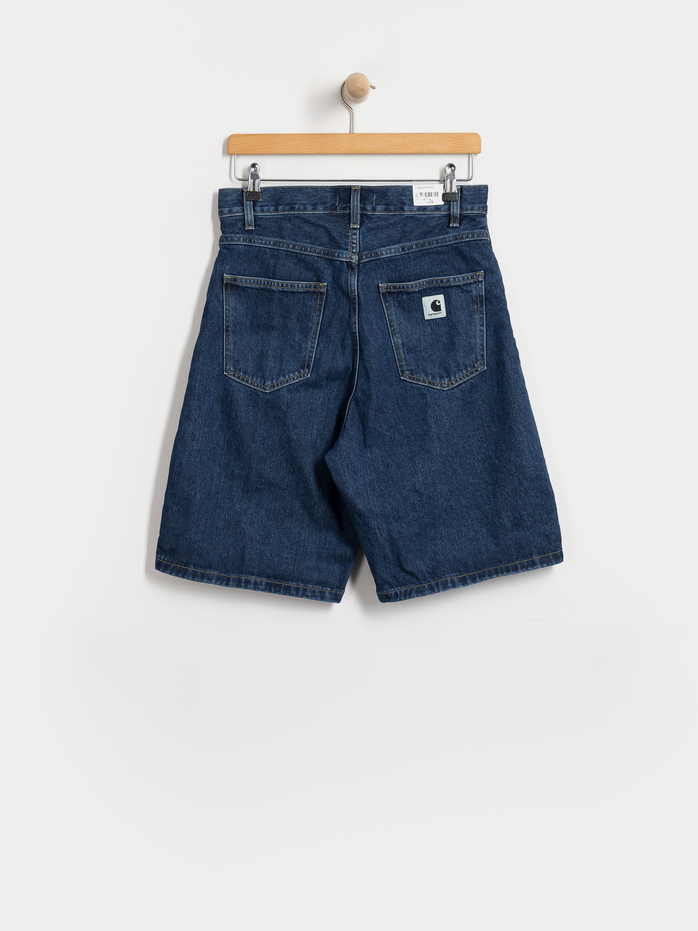 Къси панталони Carhartt WIP Brandon Wmn (blue stone washed)