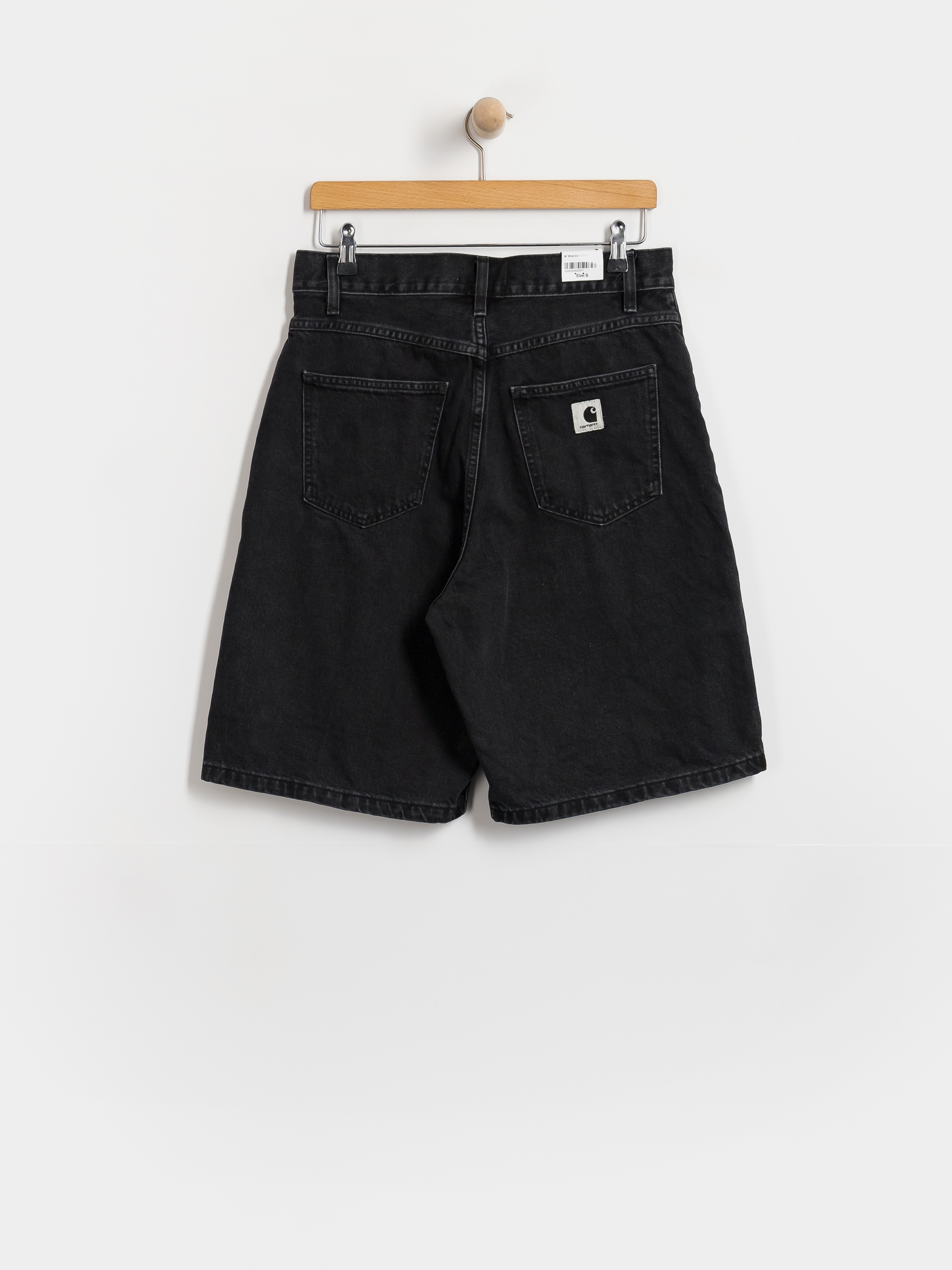 Къси панталони Carhartt WIP Brandon Wmn (black stone washed)