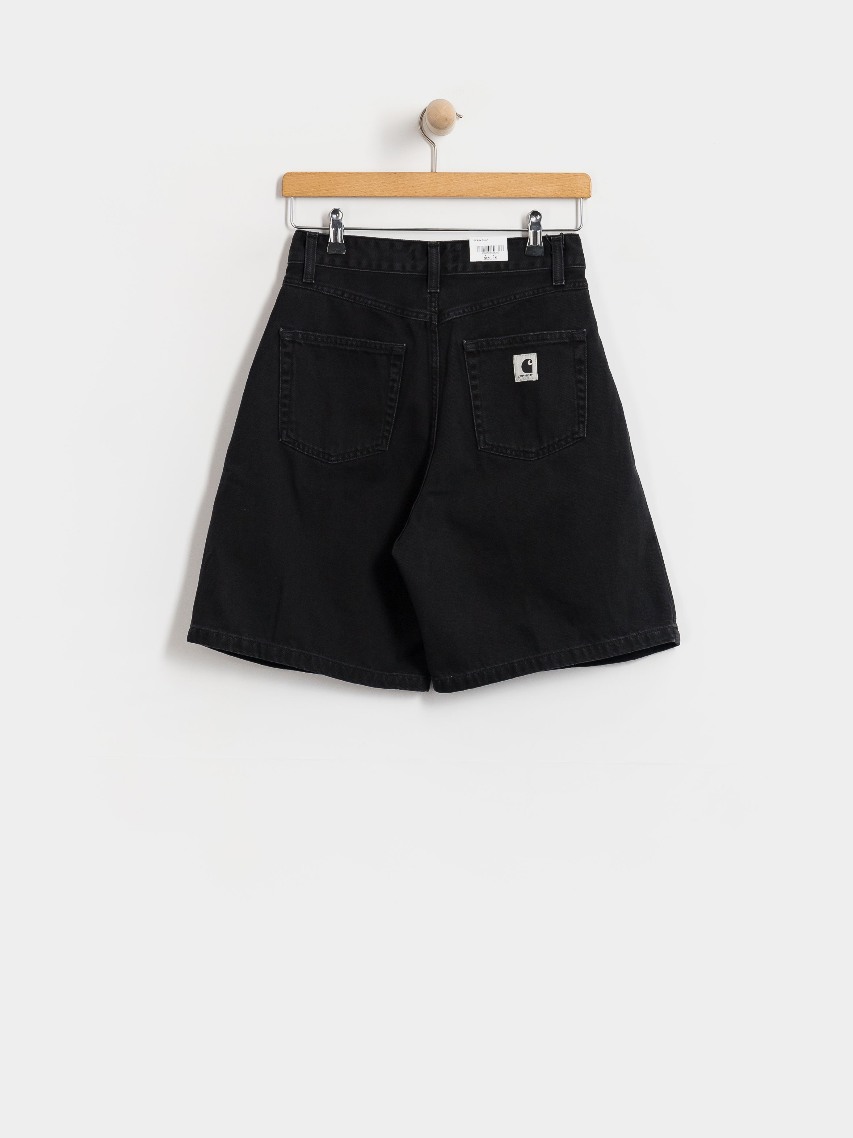 Къси панталони Carhartt WIP Alta Wmn (black stone washed)