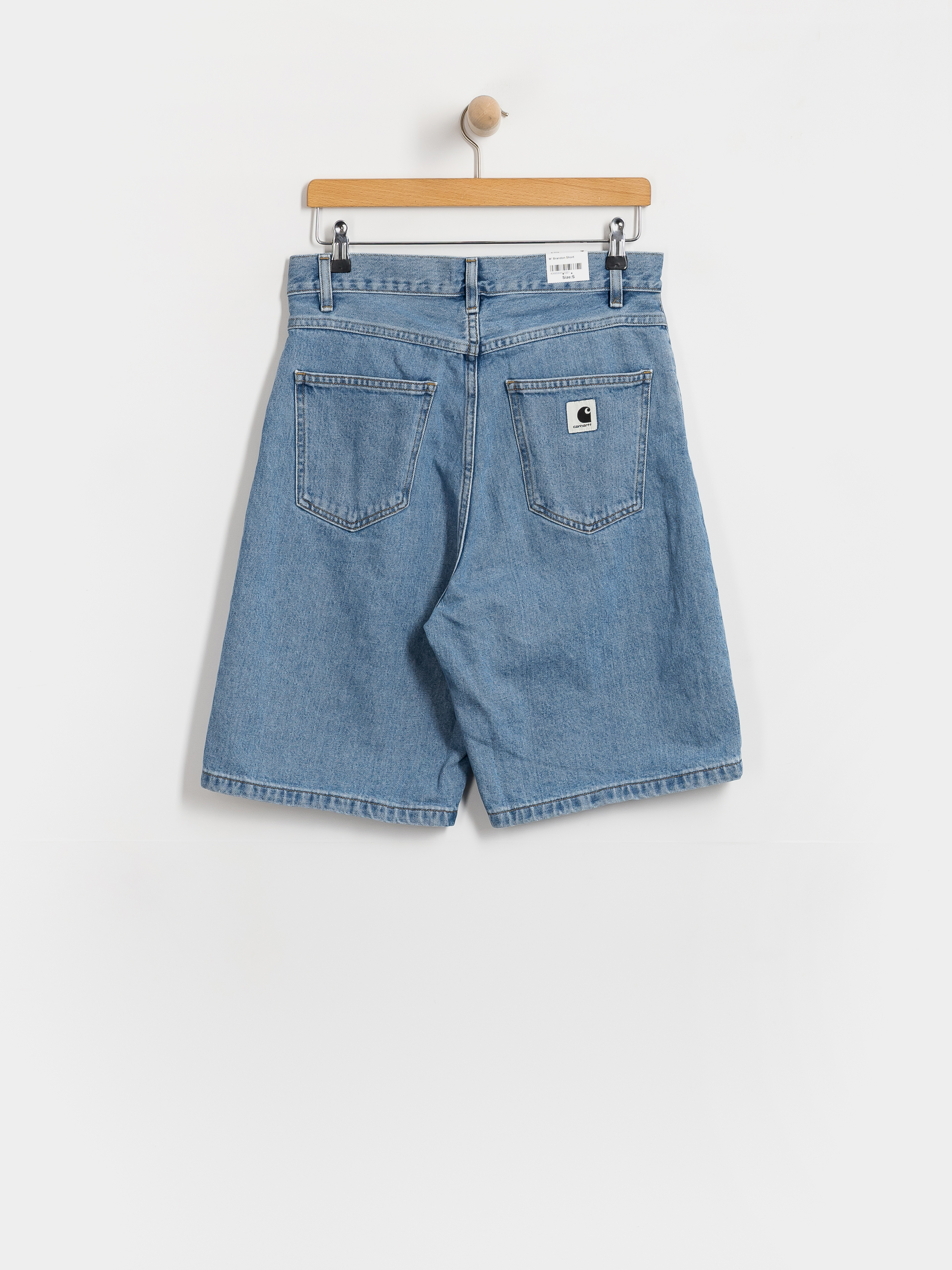 Къси панталони Carhartt WIP Brandon Wmn (blue stone bleached)